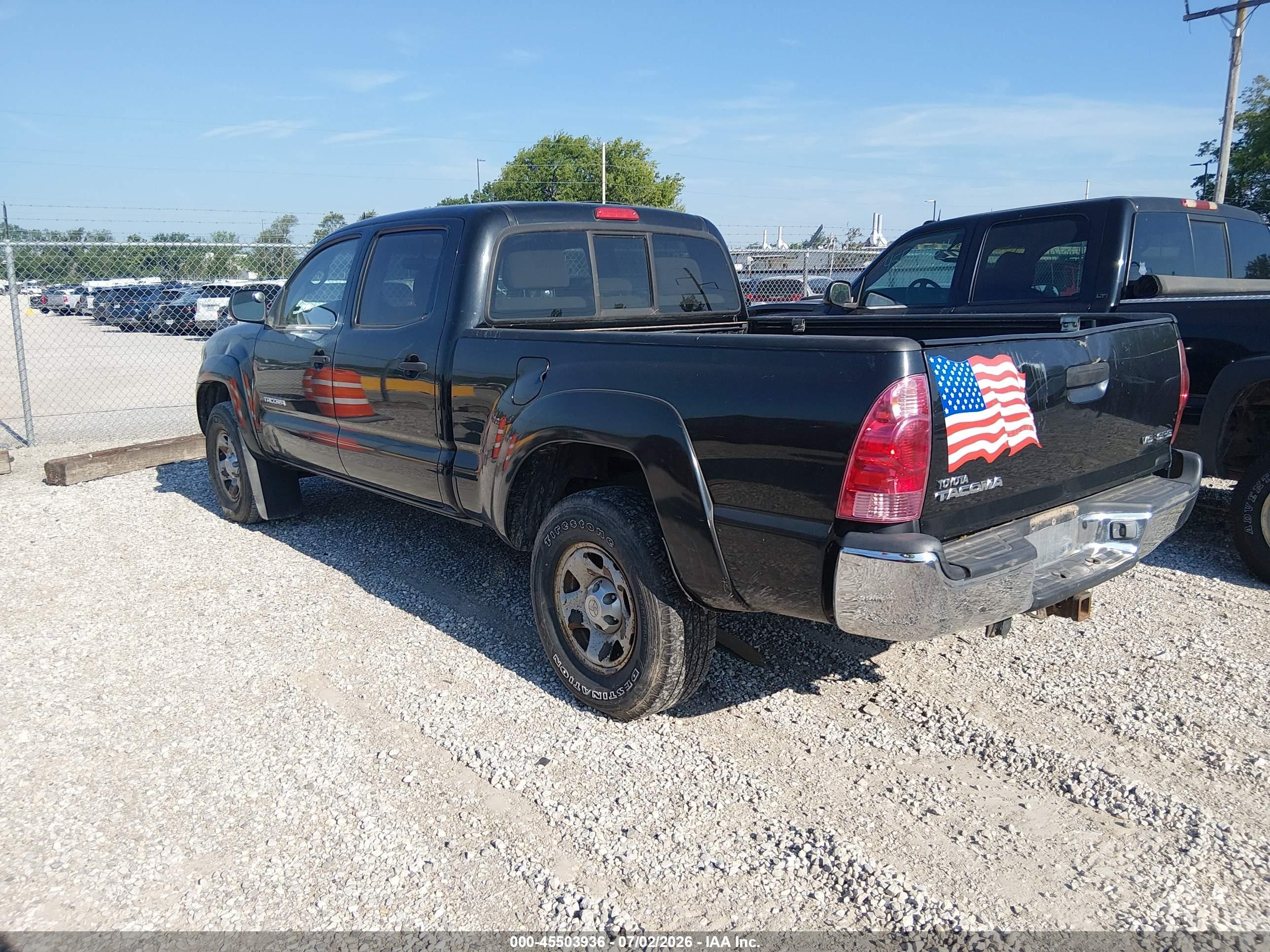 2006 Toyota Tacoma Base V6 Black vin: 5TEMU52N26Z145366