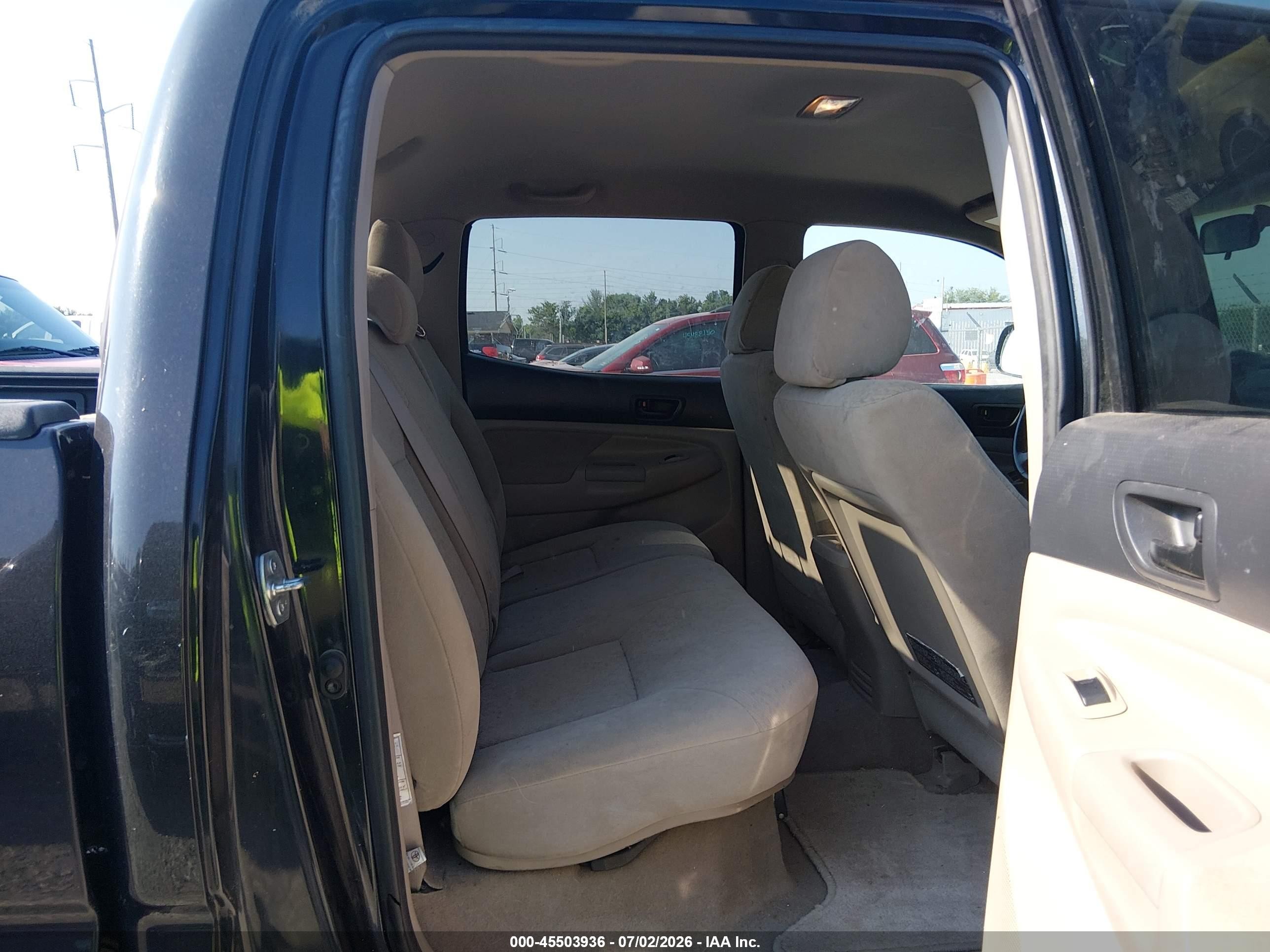 2006 Toyota Tacoma Base V6 Black vin: 5TEMU52N26Z145366