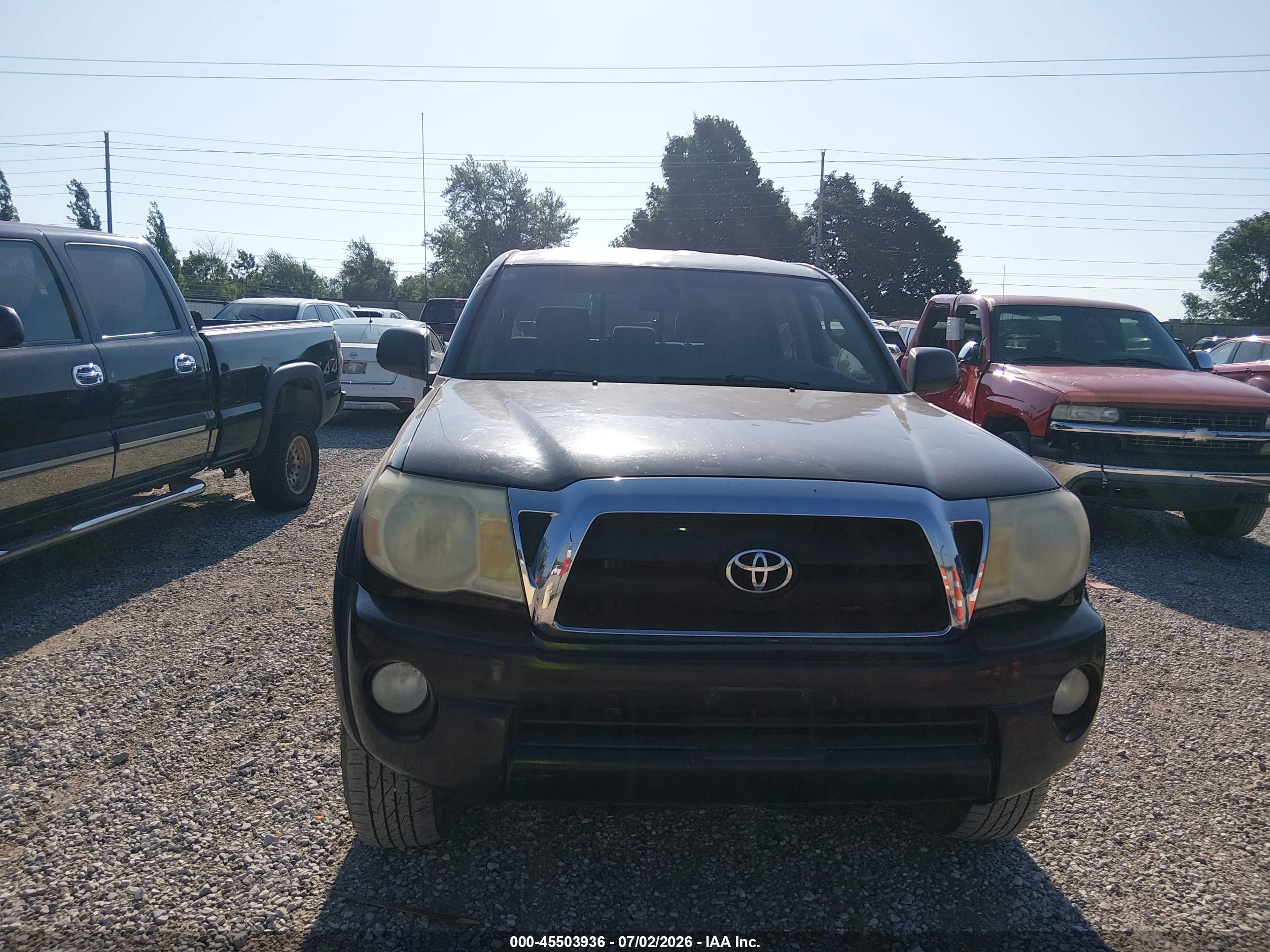 2006 Toyota Tacoma Base V6 Black vin: 5TEMU52N26Z145366