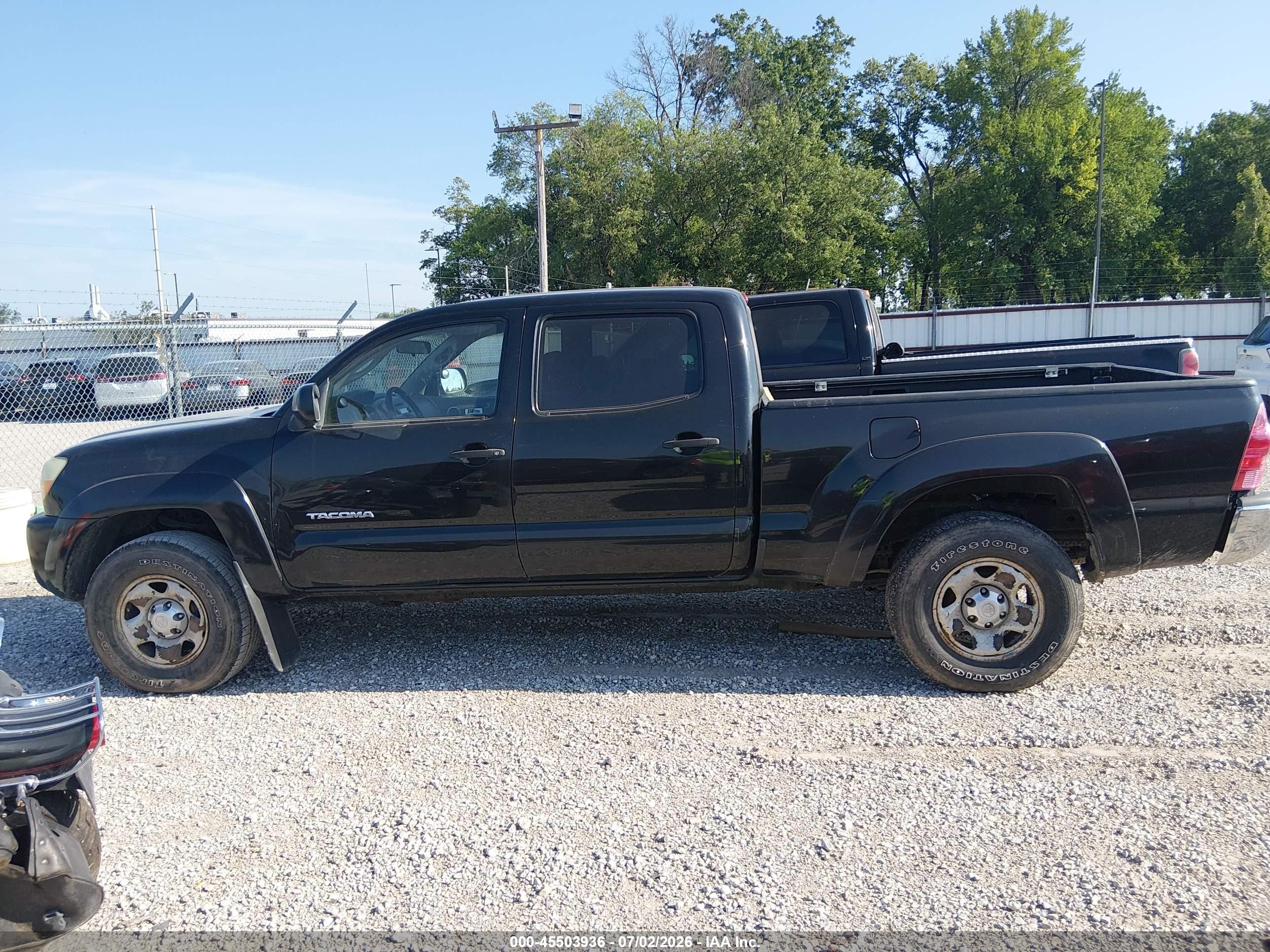 2006 Toyota Tacoma Base V6 Black vin: 5TEMU52N26Z145366