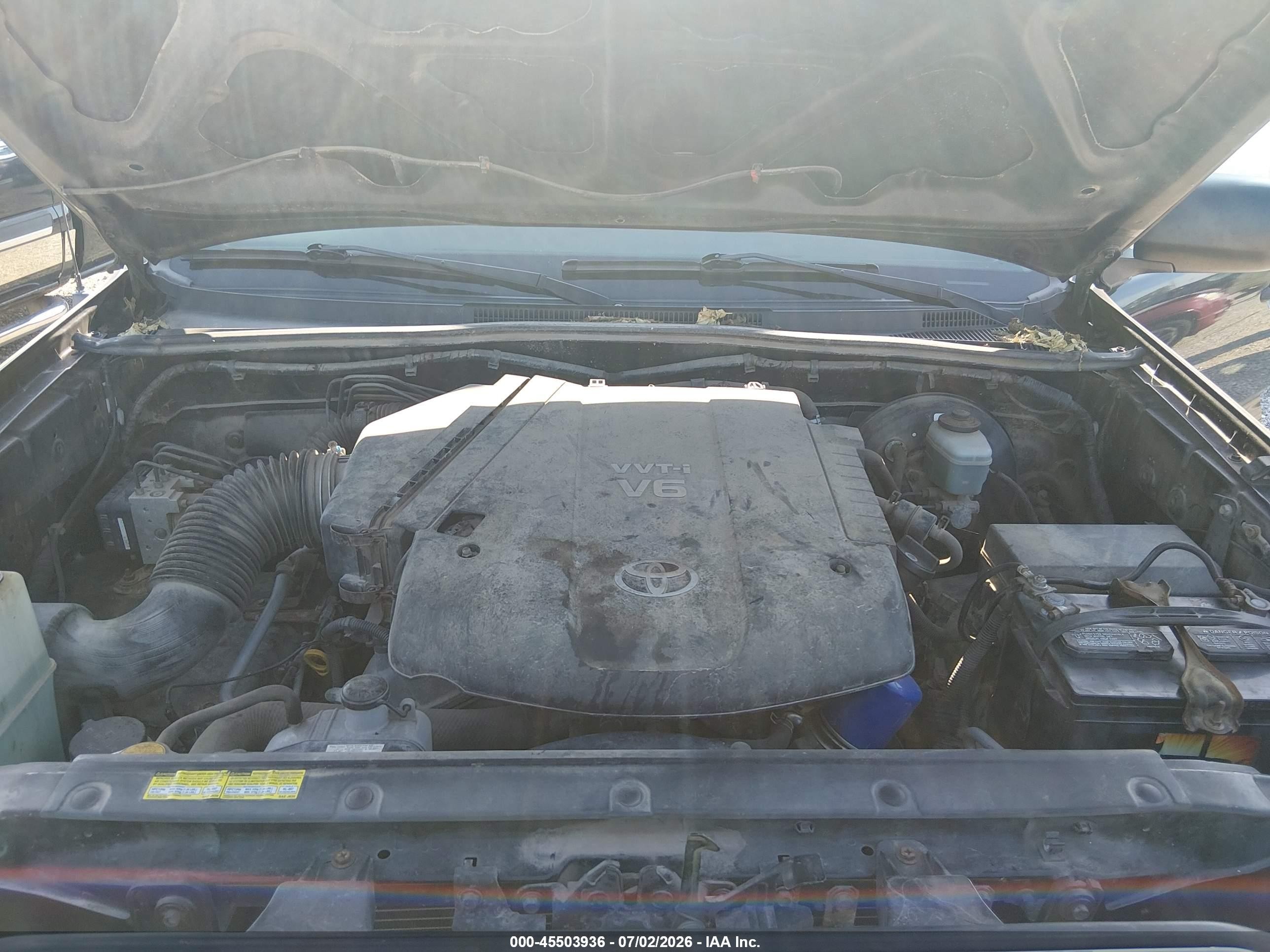 2006 Toyota Tacoma Base V6 Black vin: 5TEMU52N26Z145366