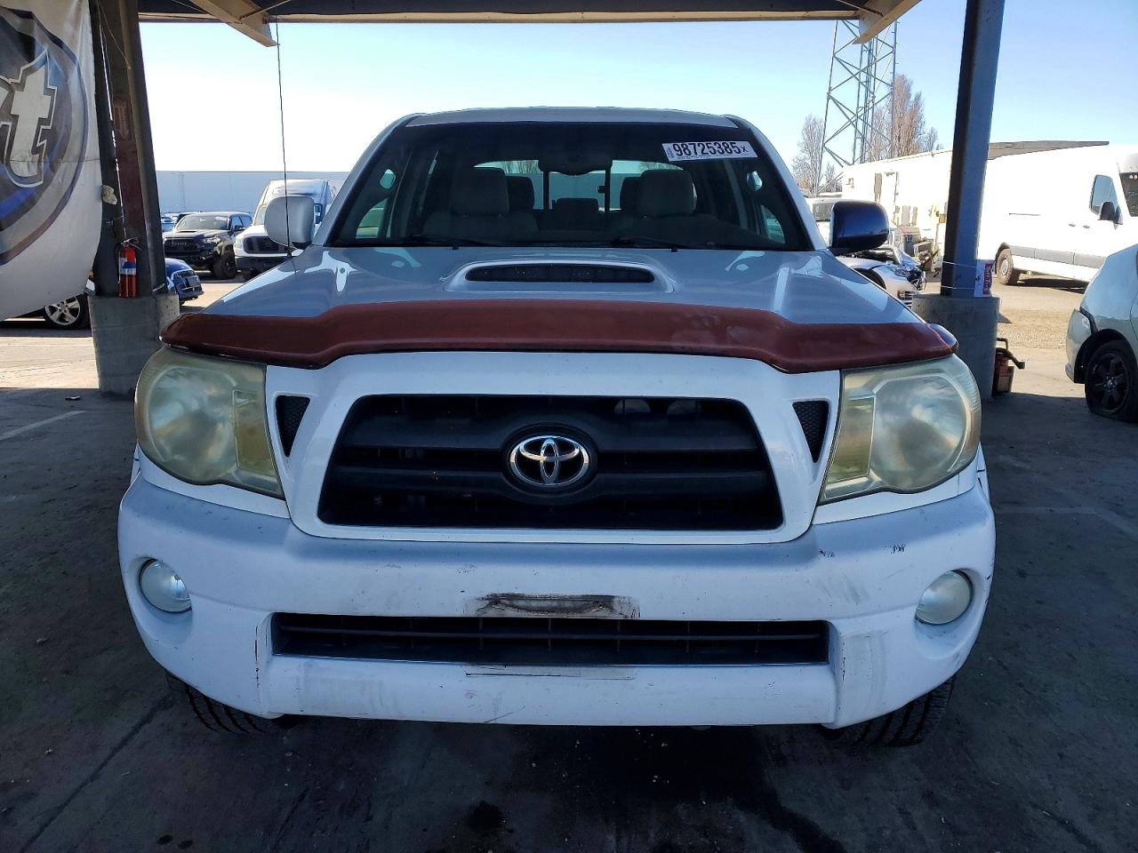 2006 Toyota Tacoma Double Cab Long Bed White vin: 5TEMU52N26Z180666