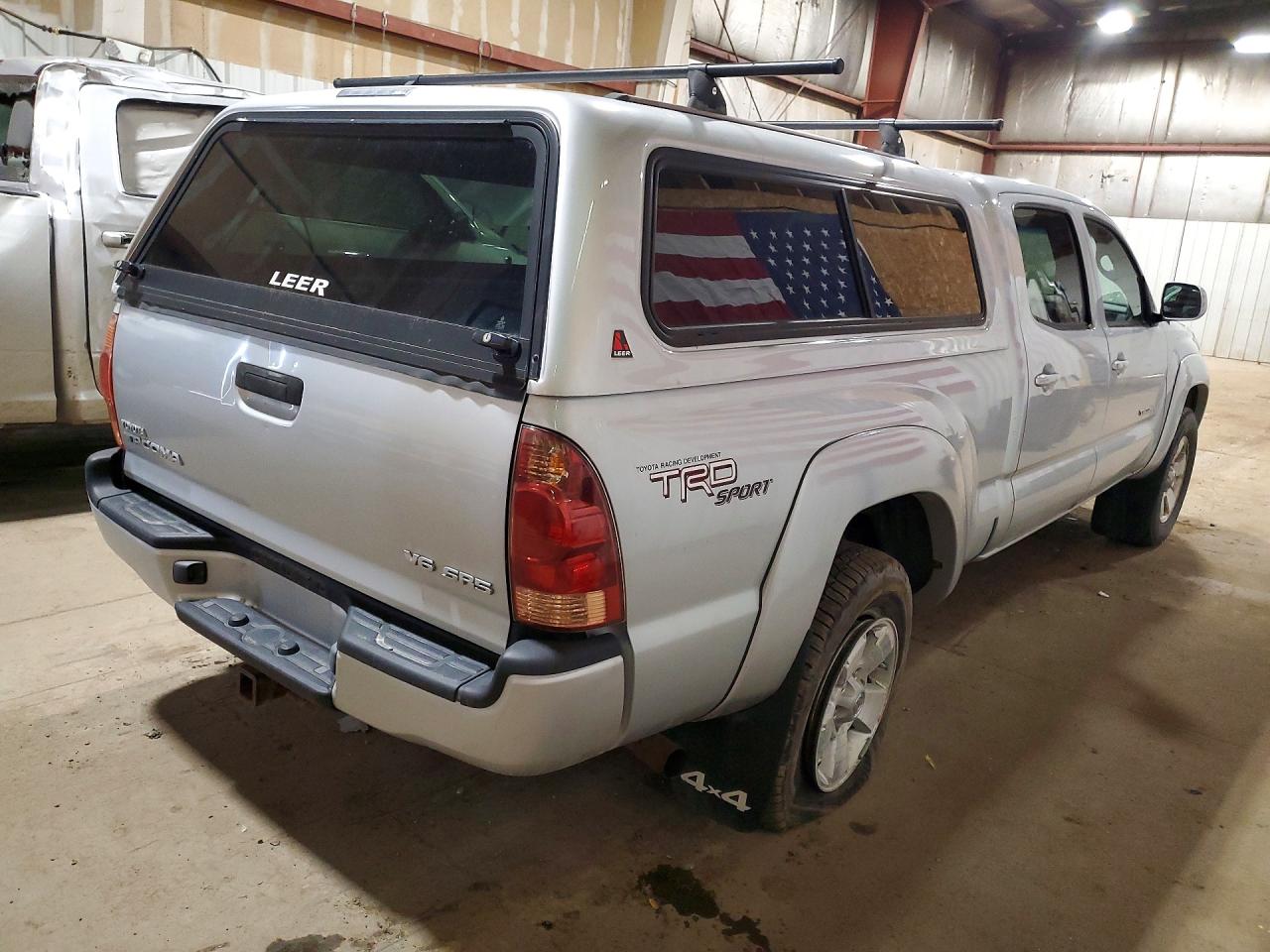 2006 Toyota Tacoma Double Cab Long Bed Серебряный vin: 5TEMU52N26Z311210