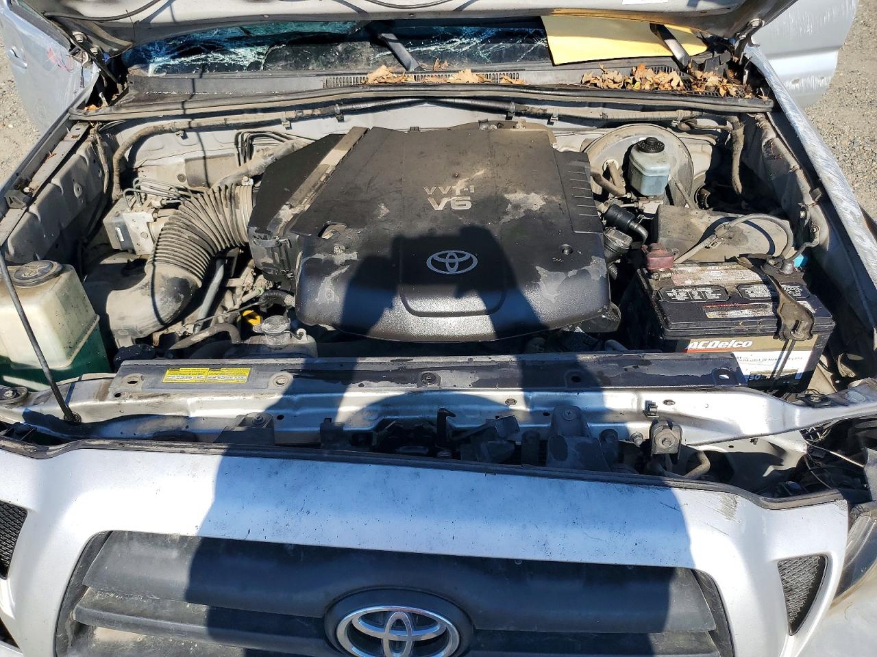 2007 Toyota Tacoma Double Cab Long Bed Silver vin: 5TEMU52N27Z434572