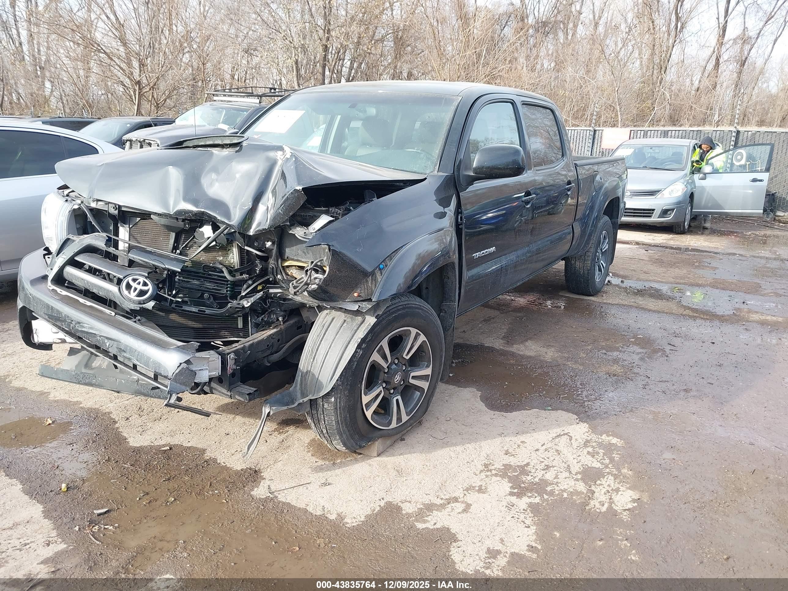 2005 Toyota Tacoma Base V6 Black vin: 5TEMU52N35Z120801