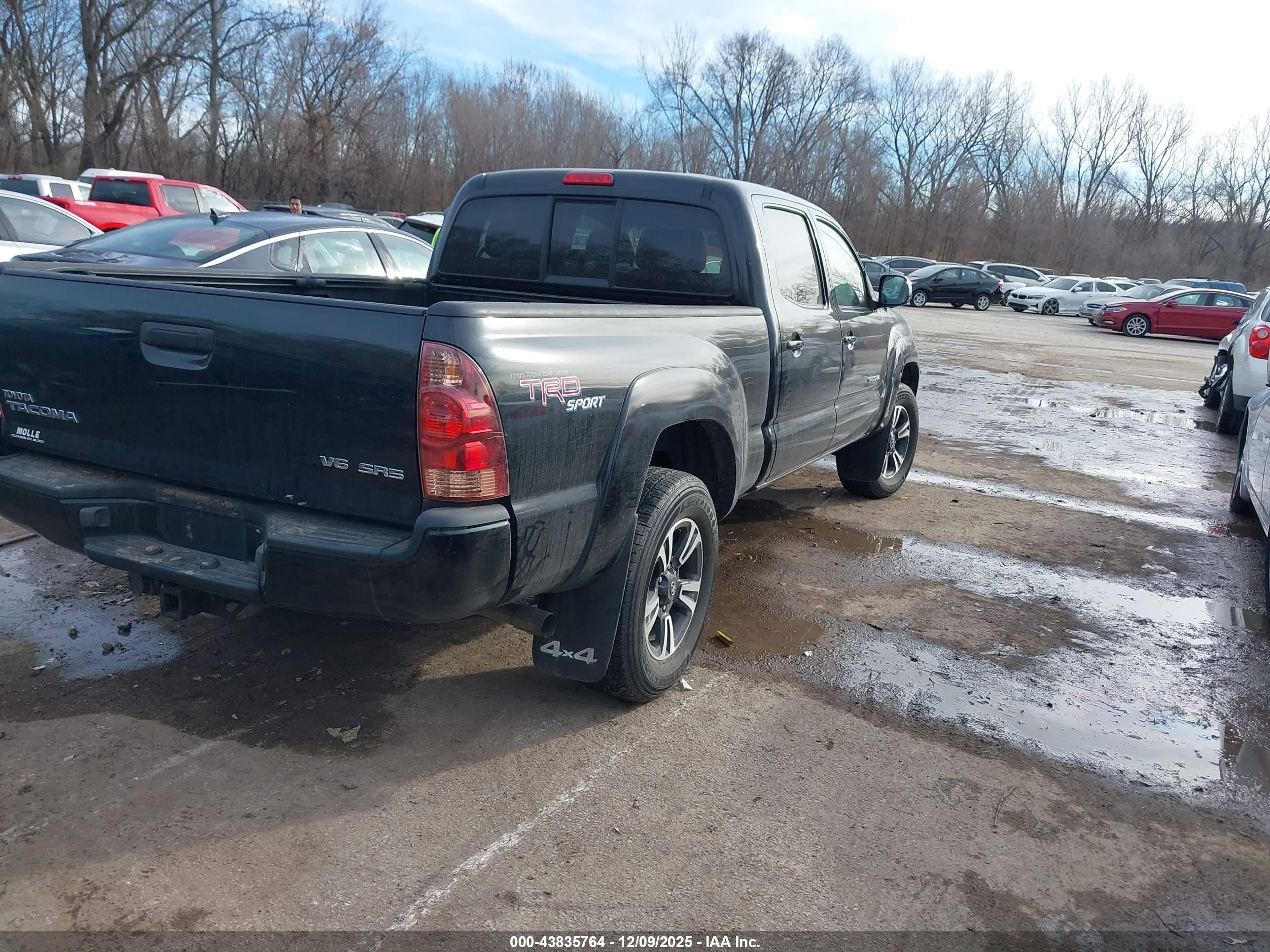 2005 Toyota Tacoma Base V6 Black vin: 5TEMU52N35Z120801