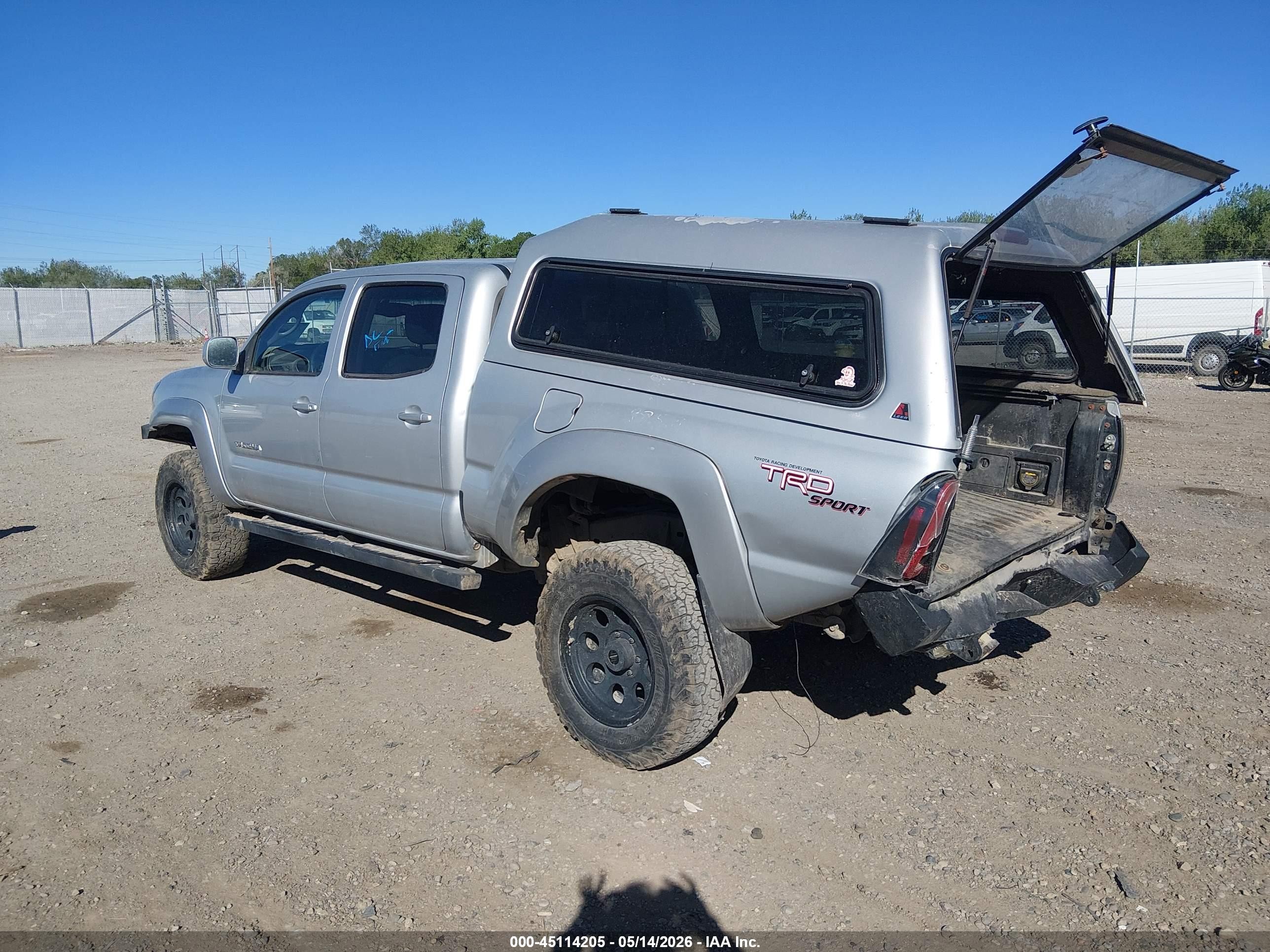 2006 Toyota Tacoma Base V6 Silver vin: 5TEMU52N36Z219247
