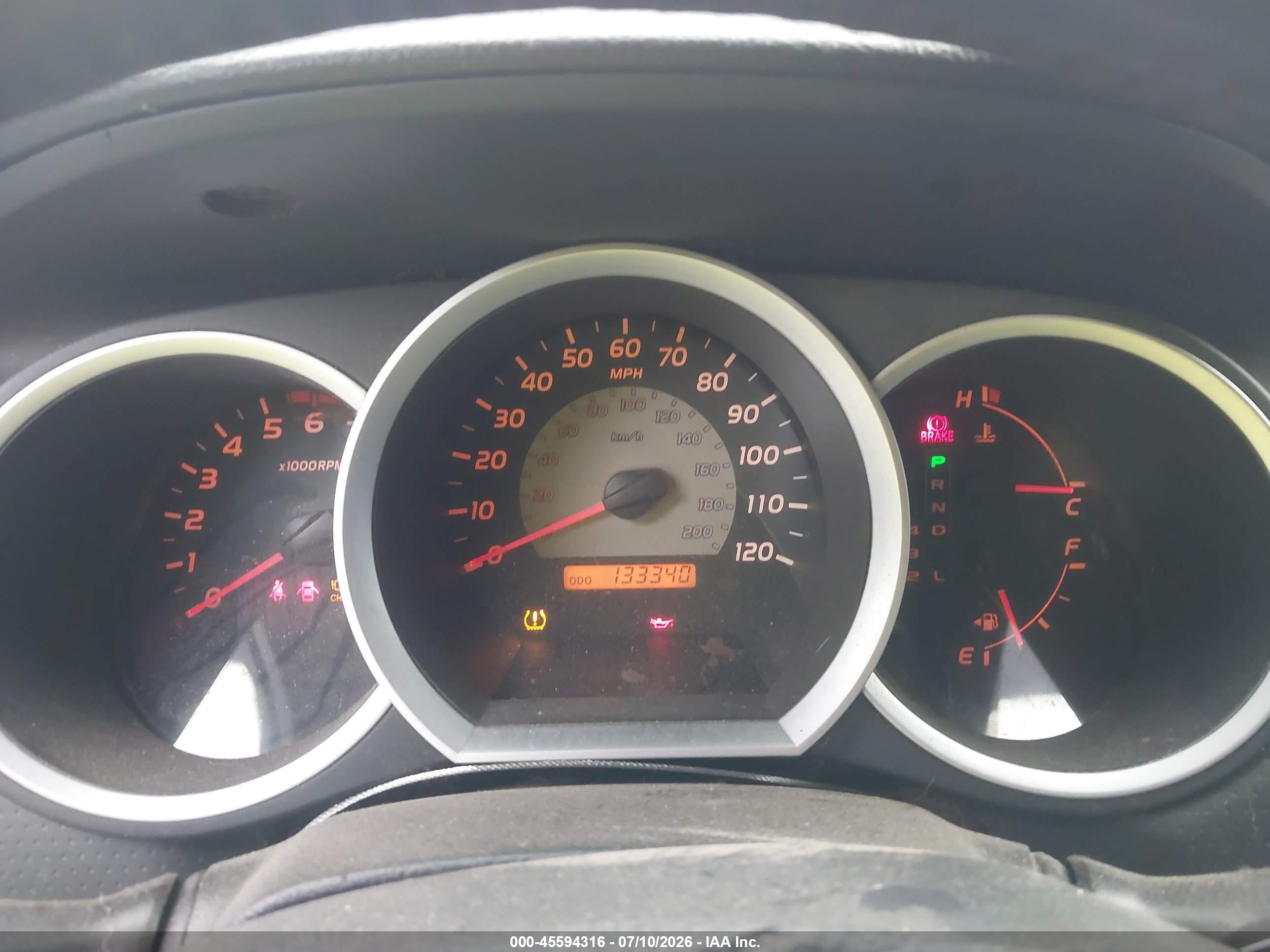2007 Toyota Tacoma Base V6 Черный vin: 5TEMU52N37Z356870