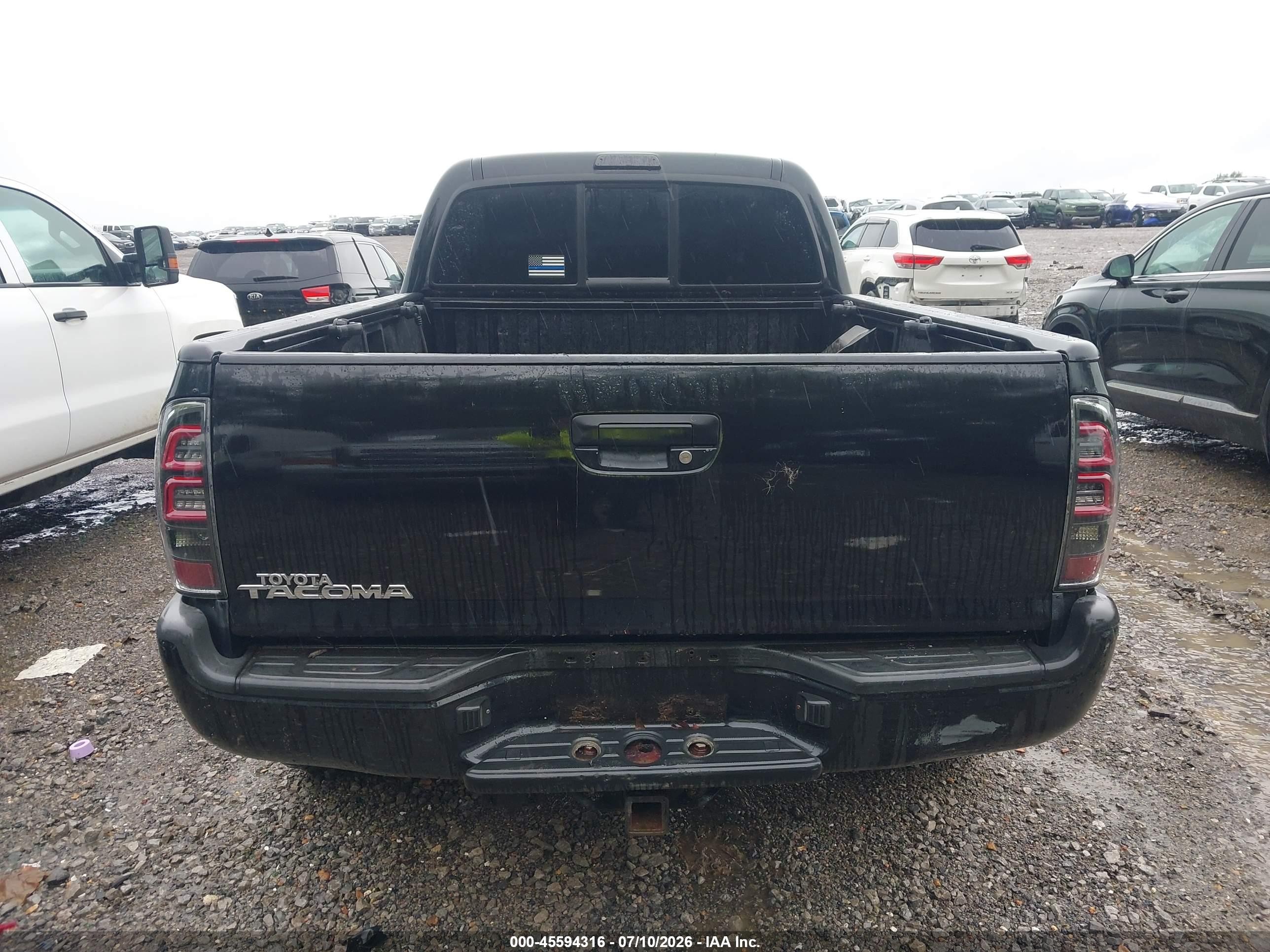 2007 Toyota Tacoma Base V6 Черный vin: 5TEMU52N37Z356870