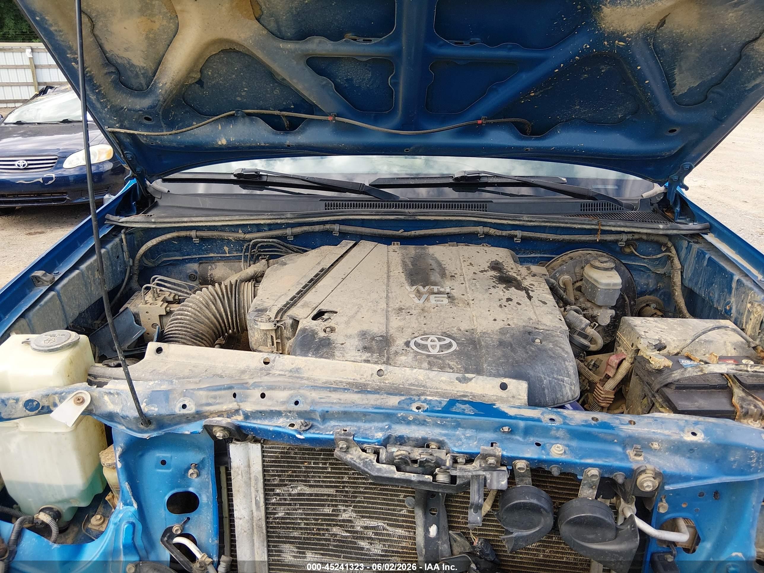 2007 Toyota Tacoma Base V6 Blue vin: 5TEMU52N37Z373698