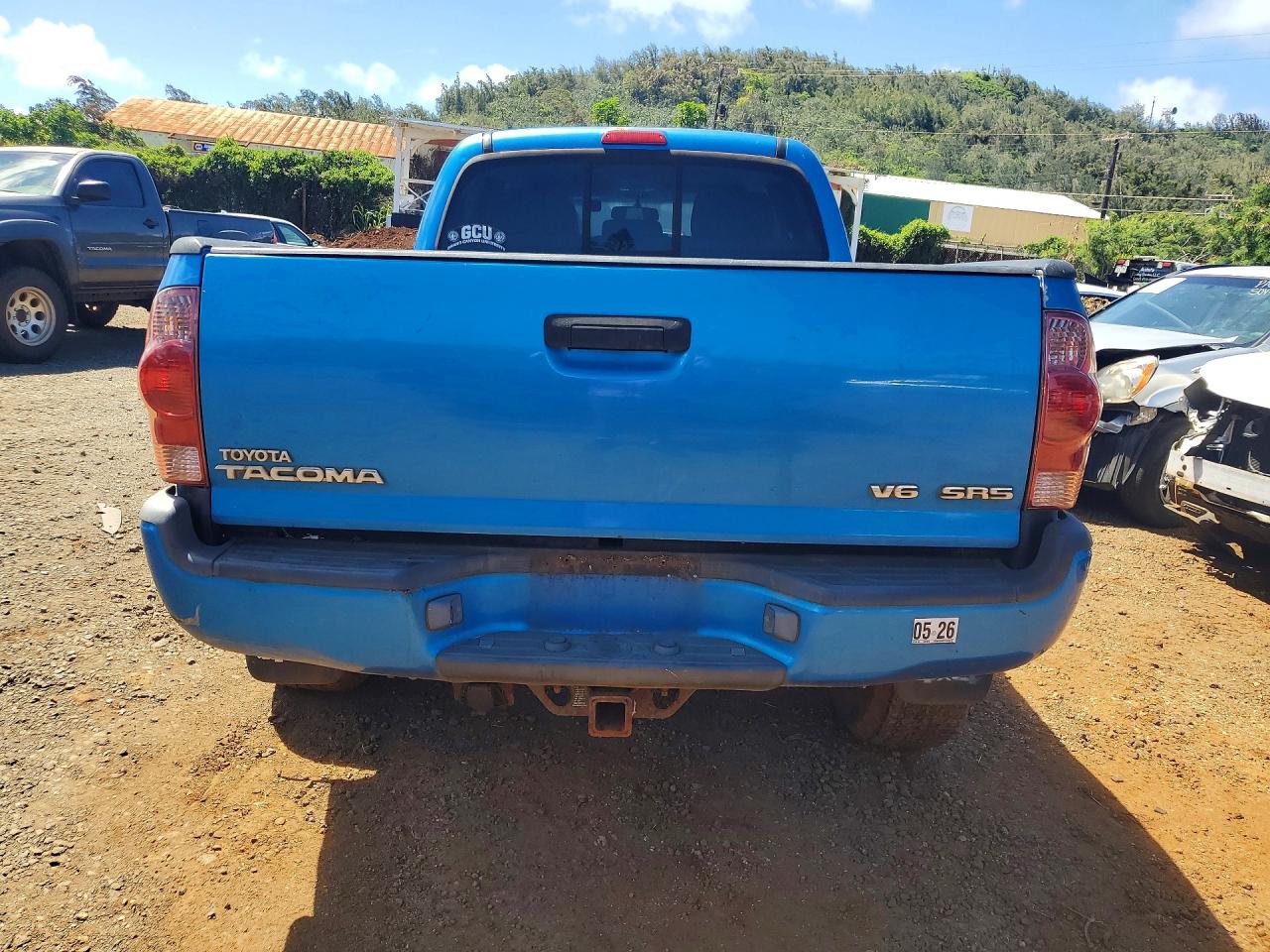 2007 Toyota Tacoma Double Cab Long Bed Blue vin: 5TEMU52N37Z405016