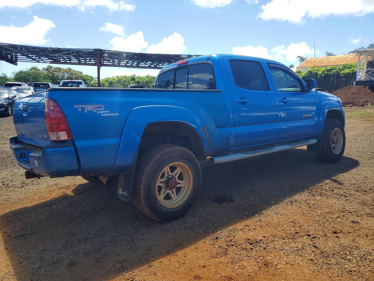 2007 Toyota Tacoma Double Cab Long Bed Blue vin: 5TEMU52N37Z405016