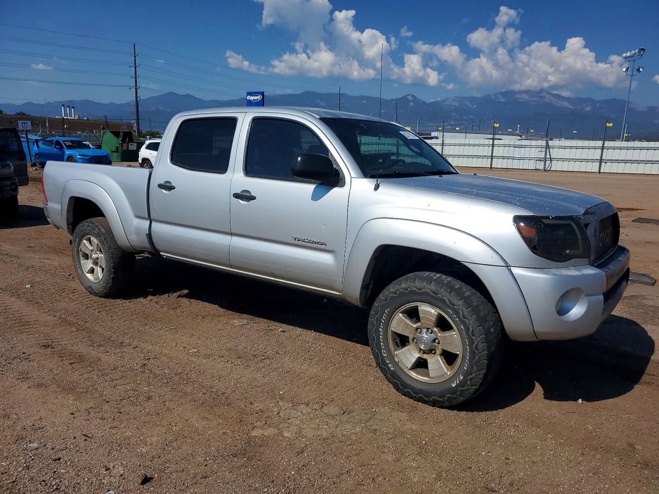 2007 Toyota Tacoma Double Cab Long Bed Silver vin: 5TEMU52N37Z409499