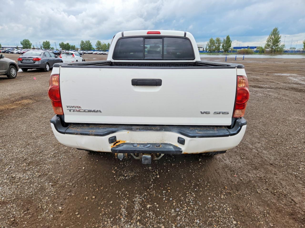 2008 Toyota Tacoma Double Cab Long Bed White vin: 5TEMU52N38Z513671