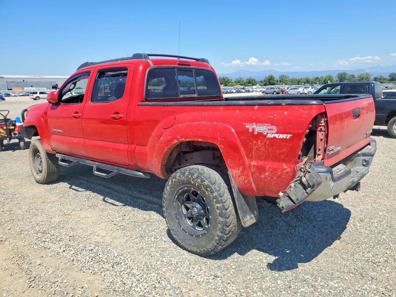 2008 Toyota Tacoma Double Cab Long Bed Red vin: 5TEMU52N38Z545200