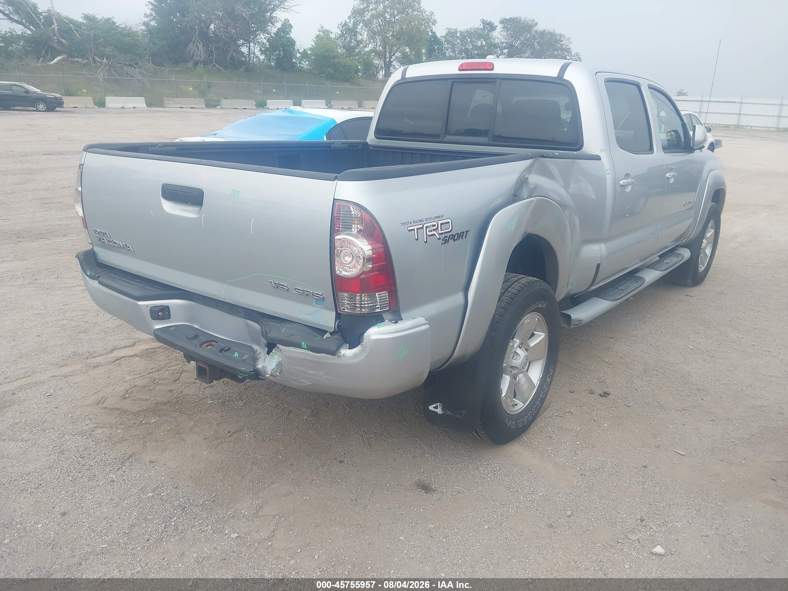 2009 Toyota Tacoma Base V6 Silver vin: 5TEMU52N39Z623931