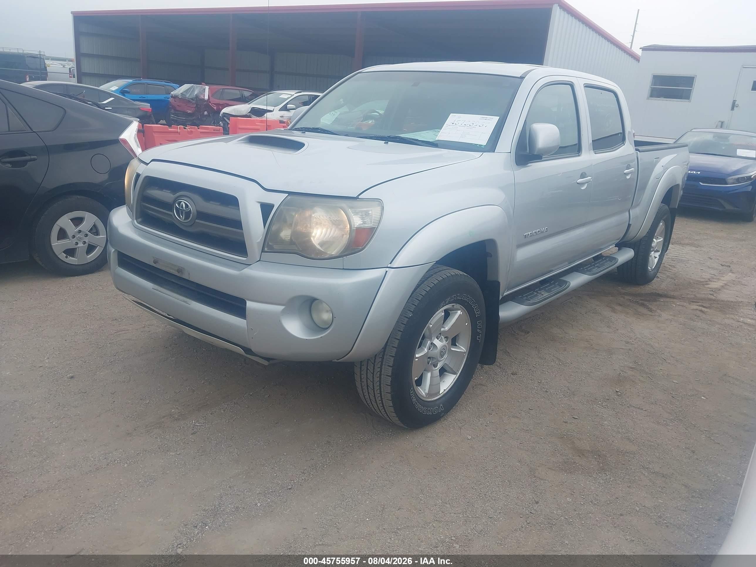 2009 Toyota Tacoma Base V6 Silver vin: 5TEMU52N39Z623931