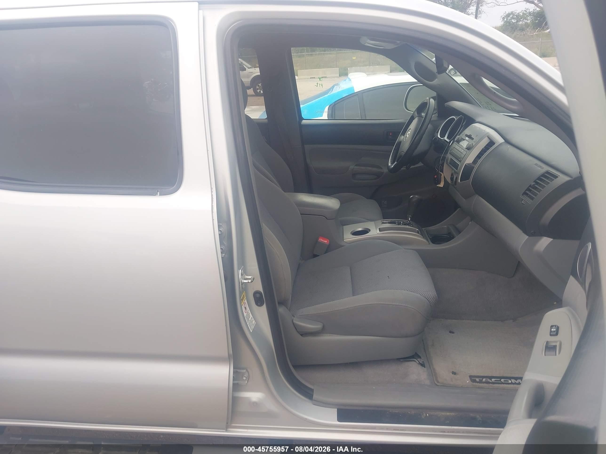 2009 Toyota Tacoma Base V6 Silver vin: 5TEMU52N39Z623931