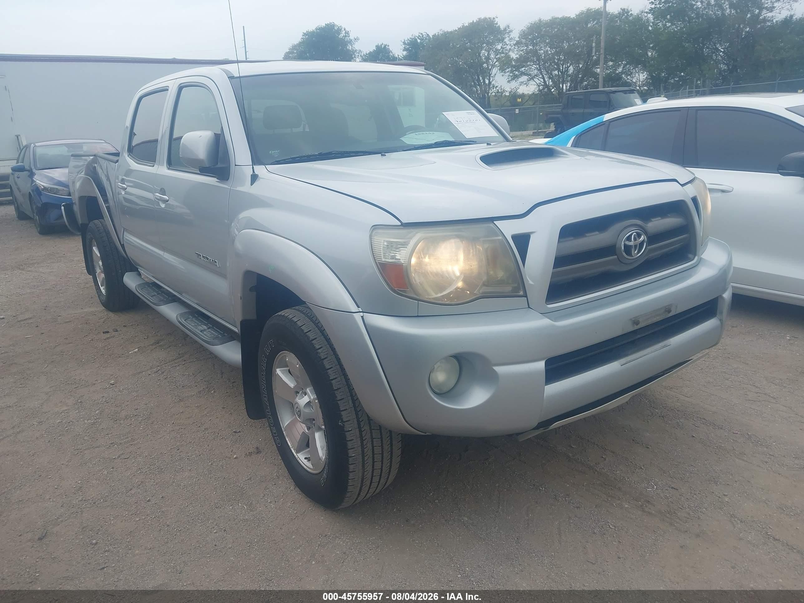 2009 Toyota Tacoma Base V6 Silver vin: 5TEMU52N39Z623931