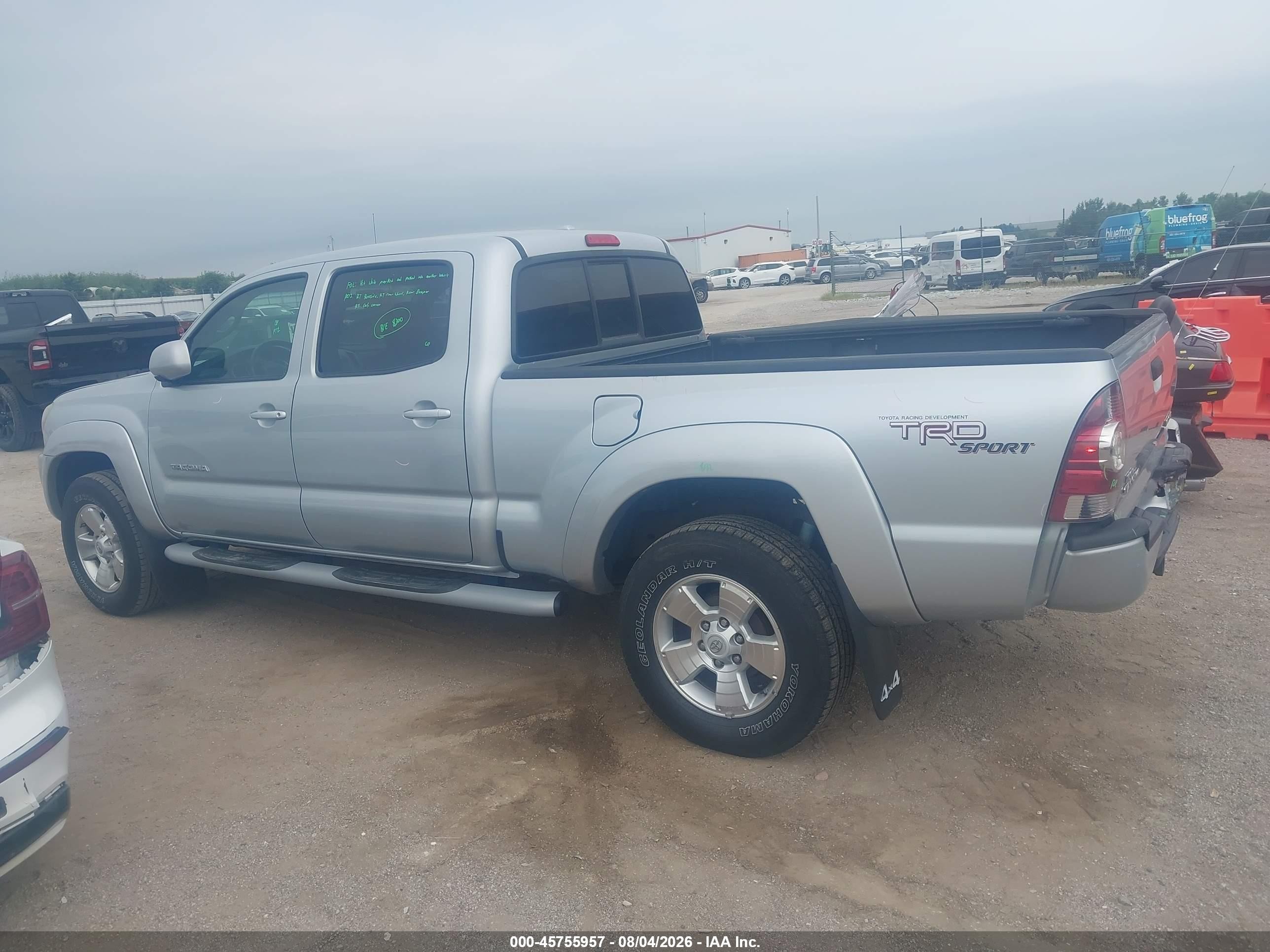 2009 Toyota Tacoma Base V6 Silver vin: 5TEMU52N39Z623931