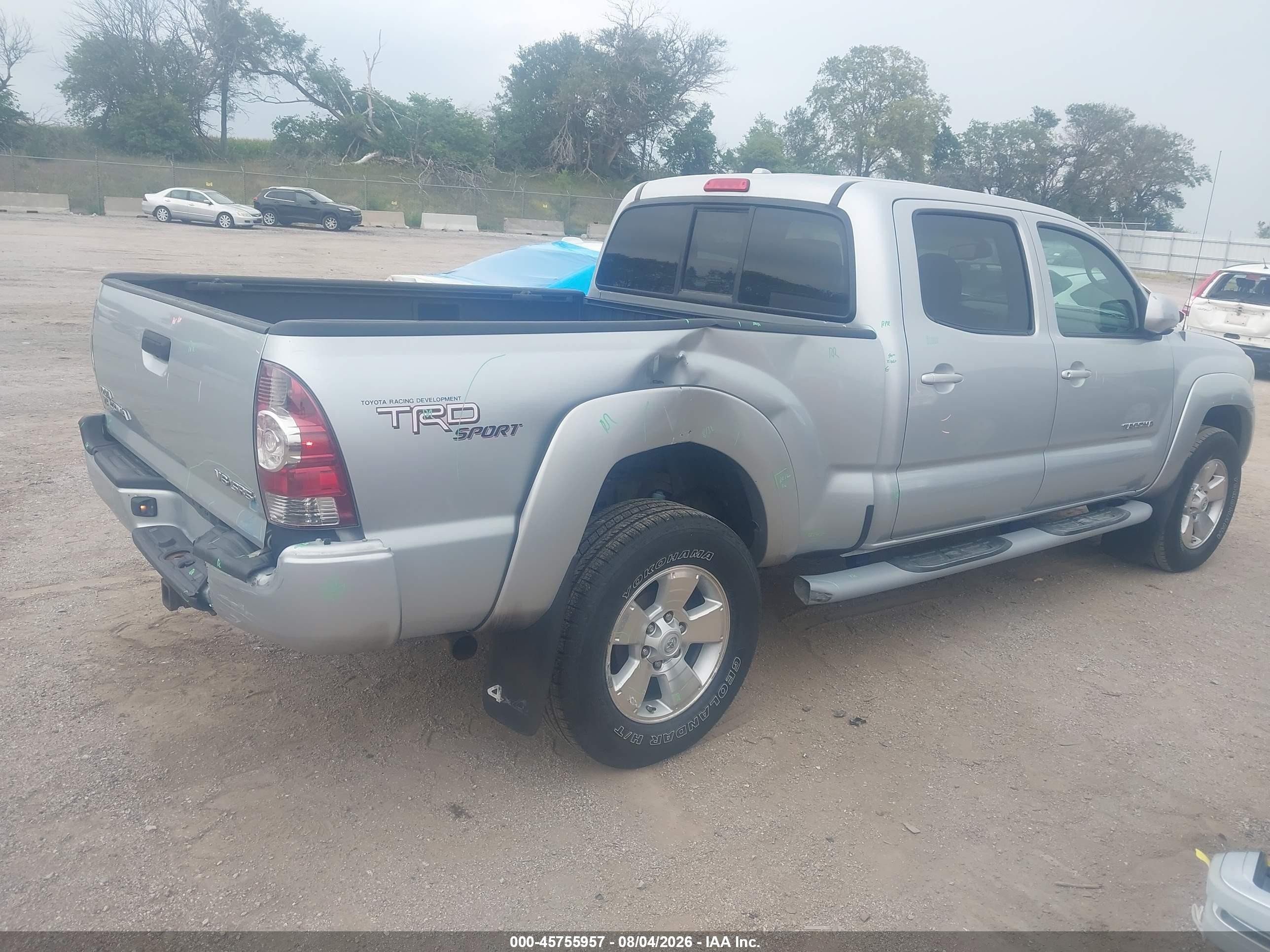 2009 Toyota Tacoma Base V6 Silver vin: 5TEMU52N39Z623931