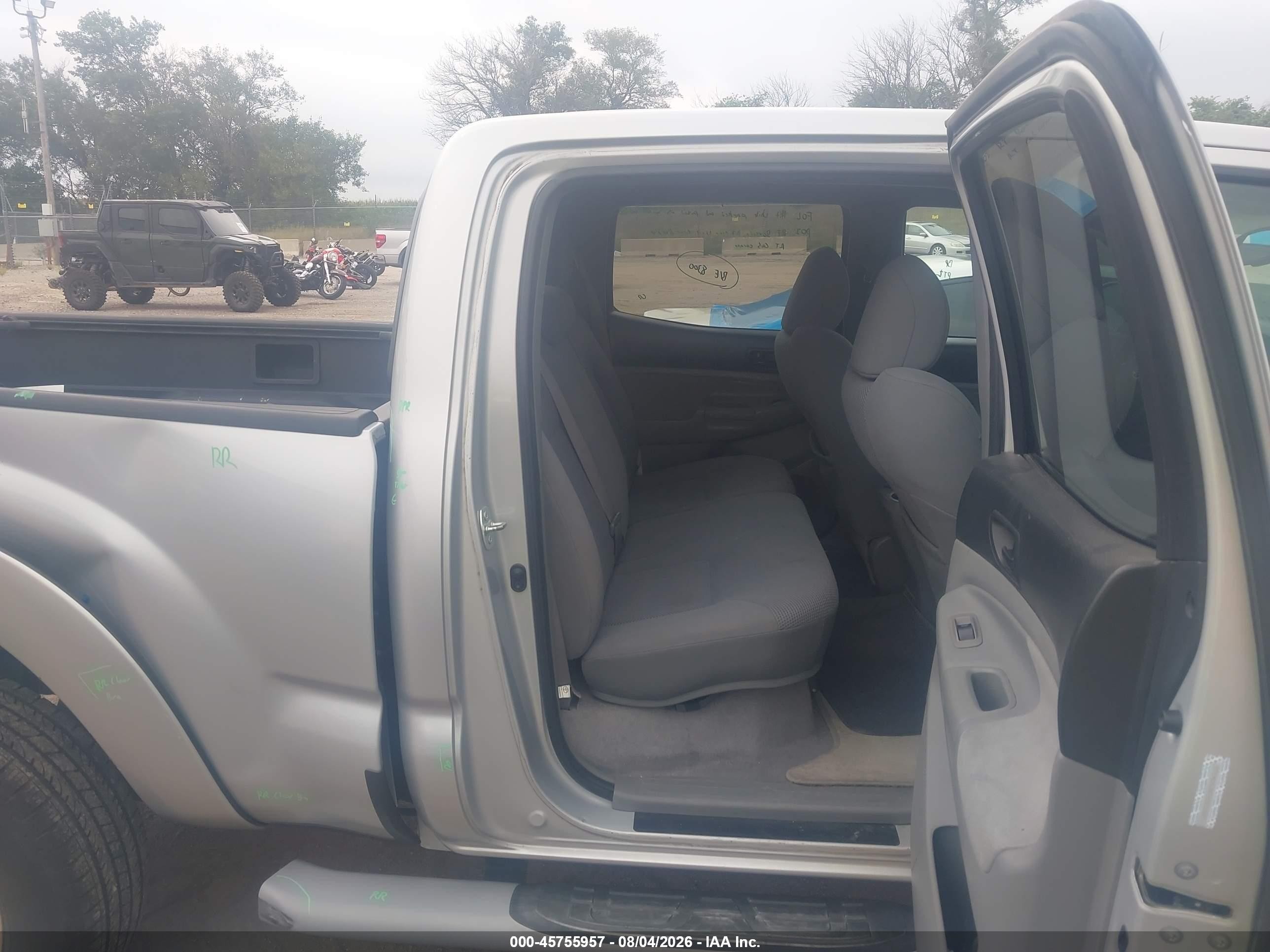 2009 Toyota Tacoma Base V6 Silver vin: 5TEMU52N39Z623931