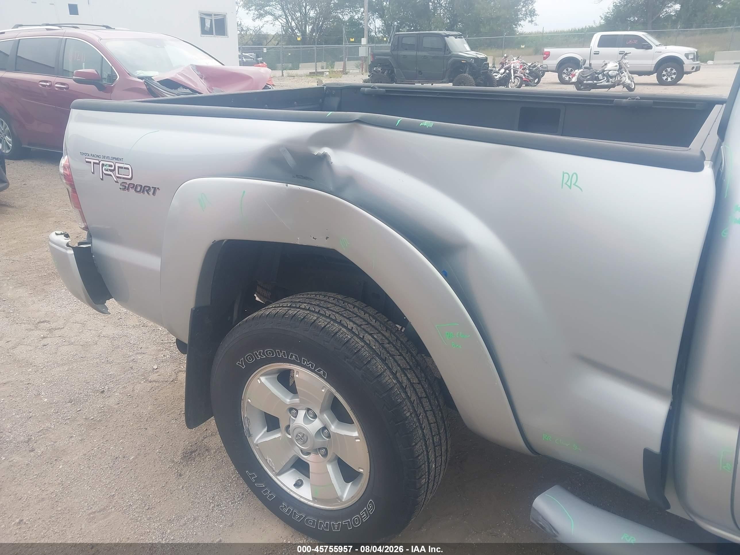 2009 Toyota Tacoma Base V6 Silver vin: 5TEMU52N39Z623931