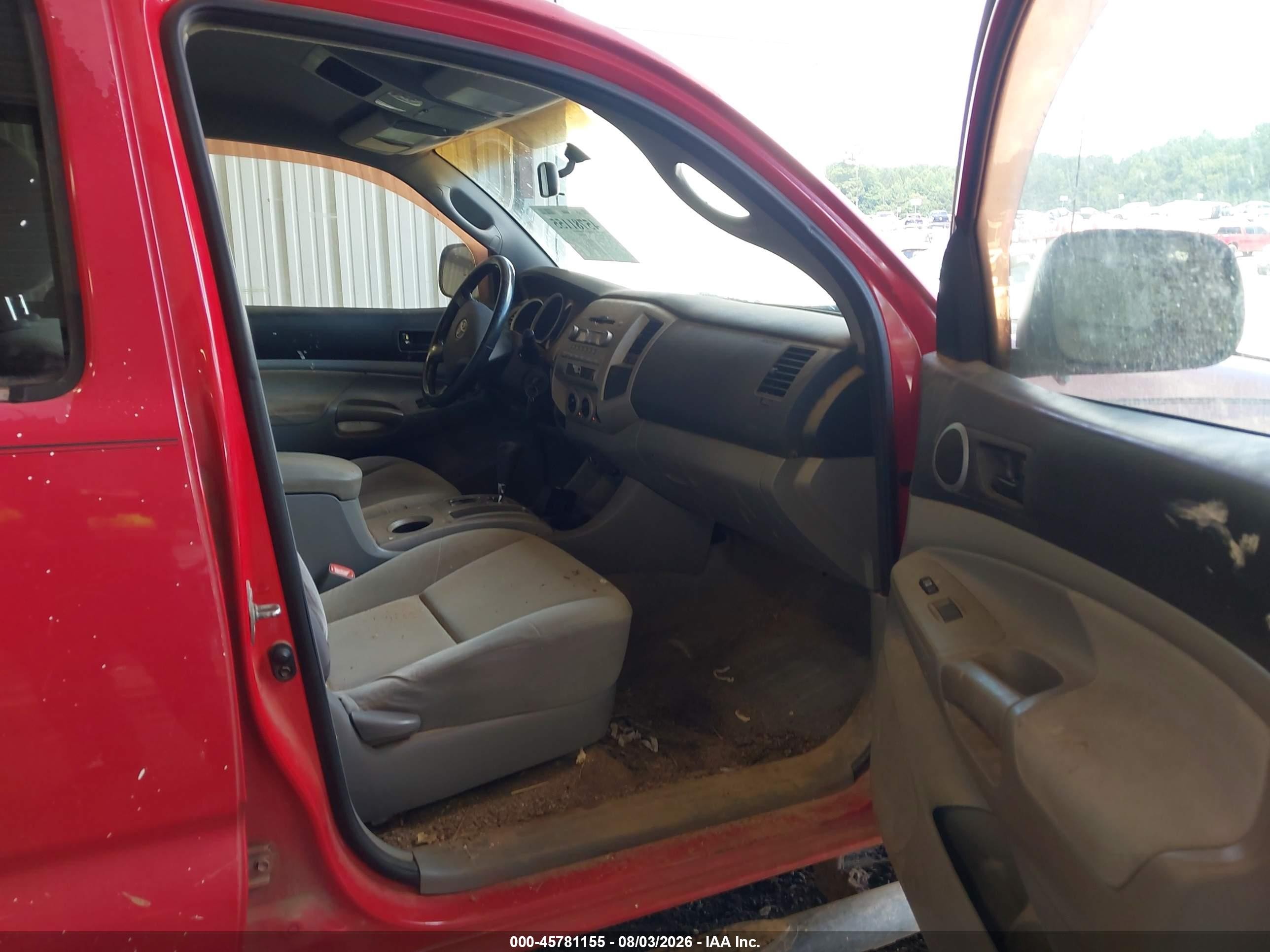 2005 Toyota Tacoma Base V6 Red vin: 5TEMU52N45Z059765
