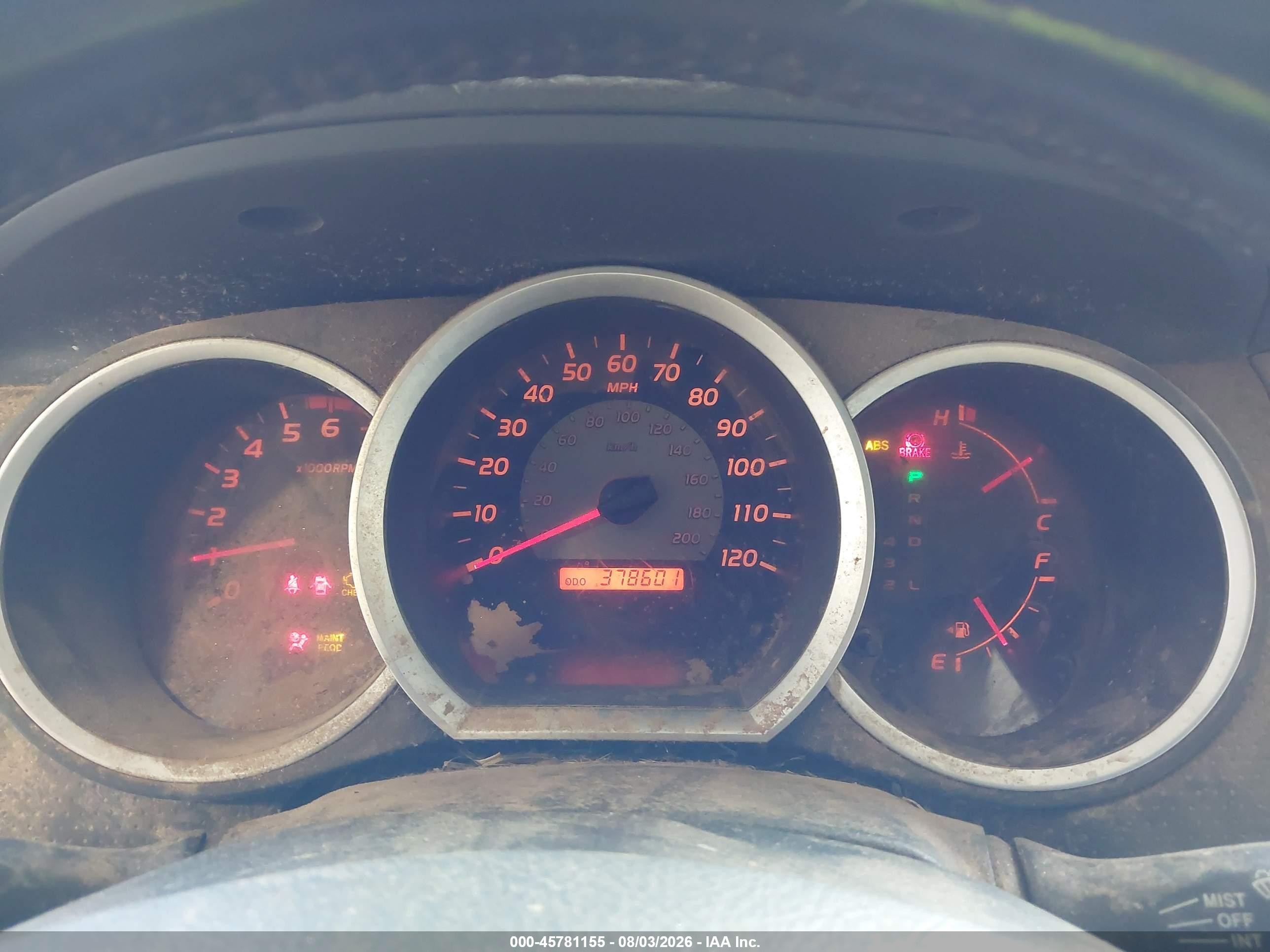 2005 Toyota Tacoma Base V6 Red vin: 5TEMU52N45Z059765