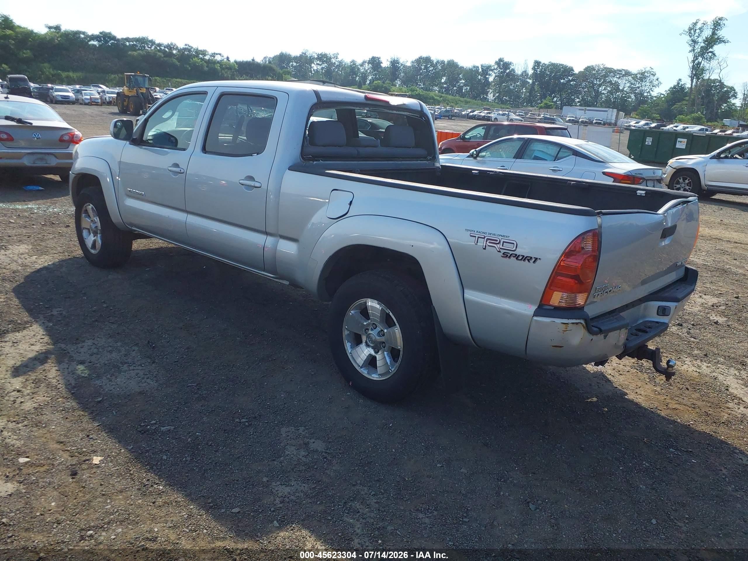 2005 Toyota Tacoma Base V6 Silver vin: 5TEMU52N45Z094189
