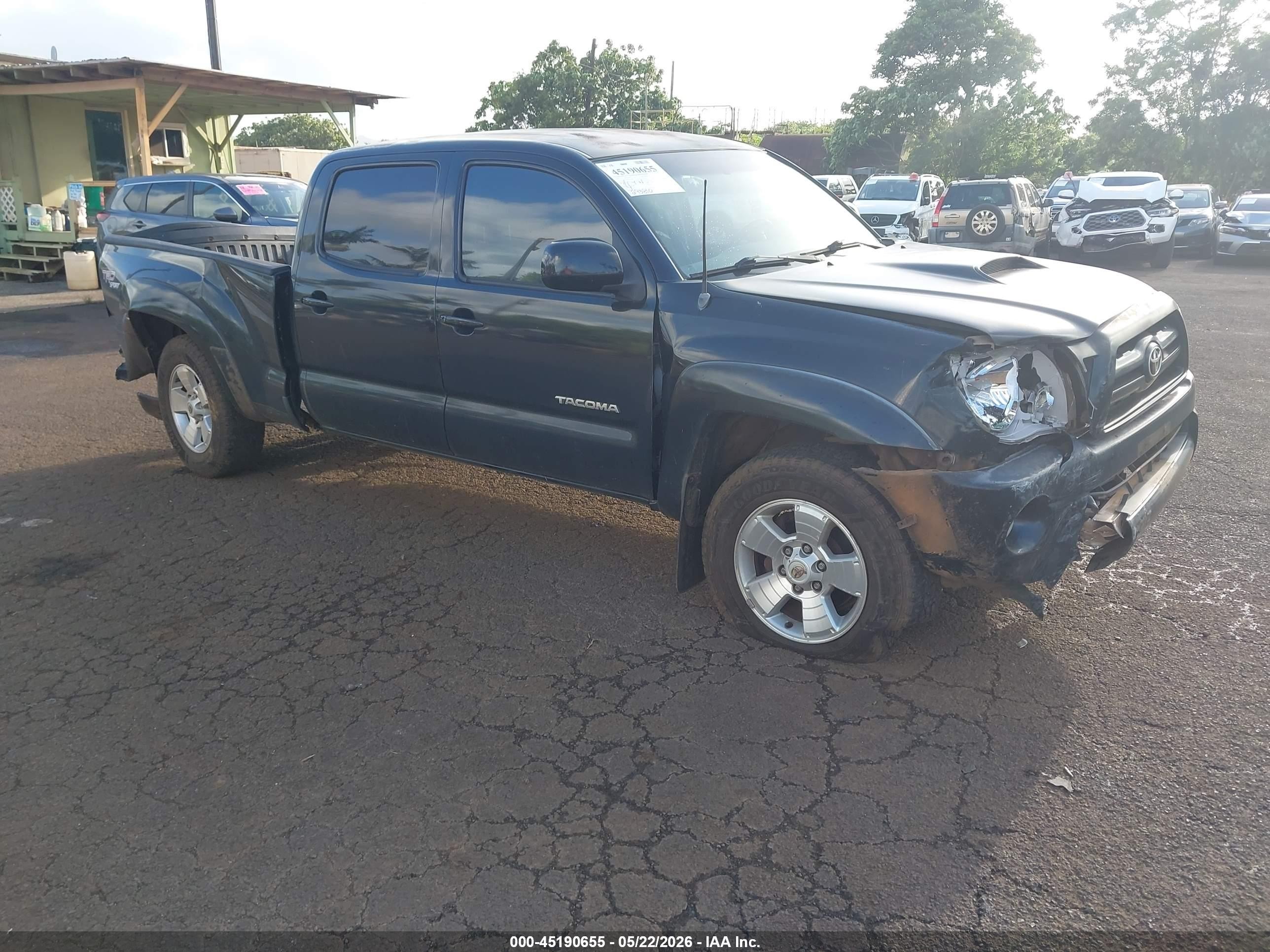 2007 Toyota Tacoma Base V6 Black vin: 5TEMU52N47Z329595