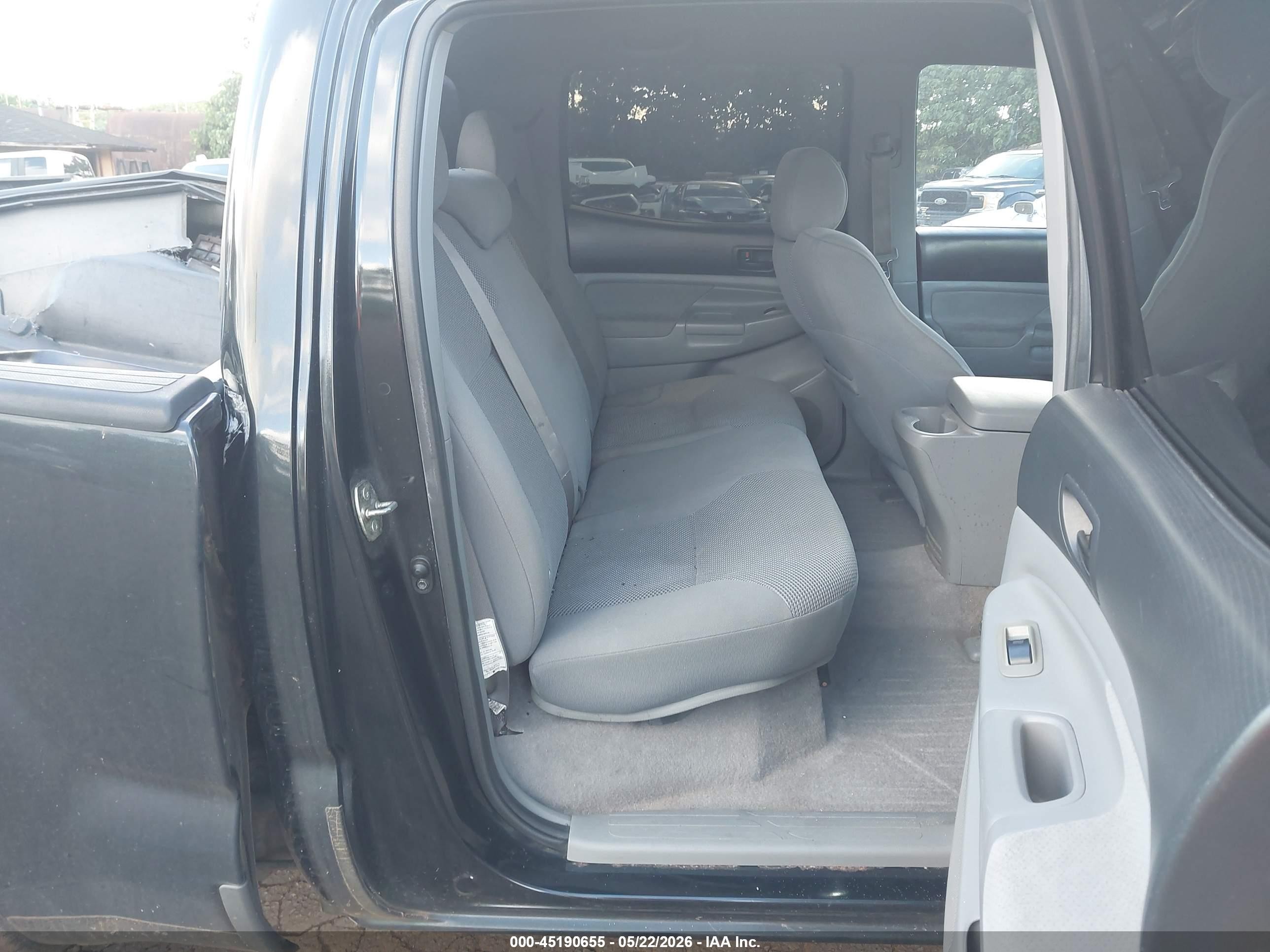 2007 Toyota Tacoma Base V6 Black vin: 5TEMU52N47Z329595