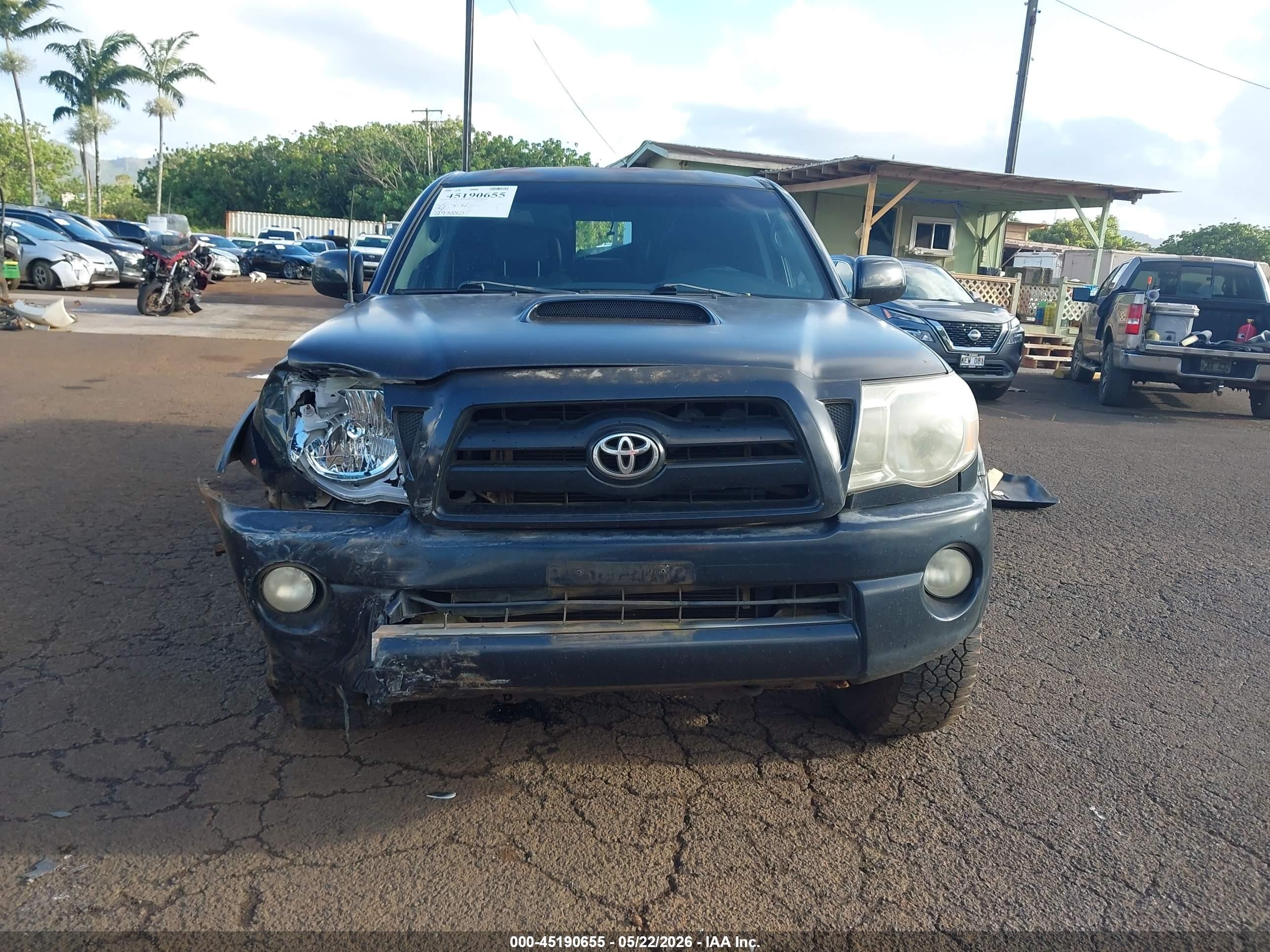 2007 Toyota Tacoma Base V6 Black vin: 5TEMU52N47Z329595