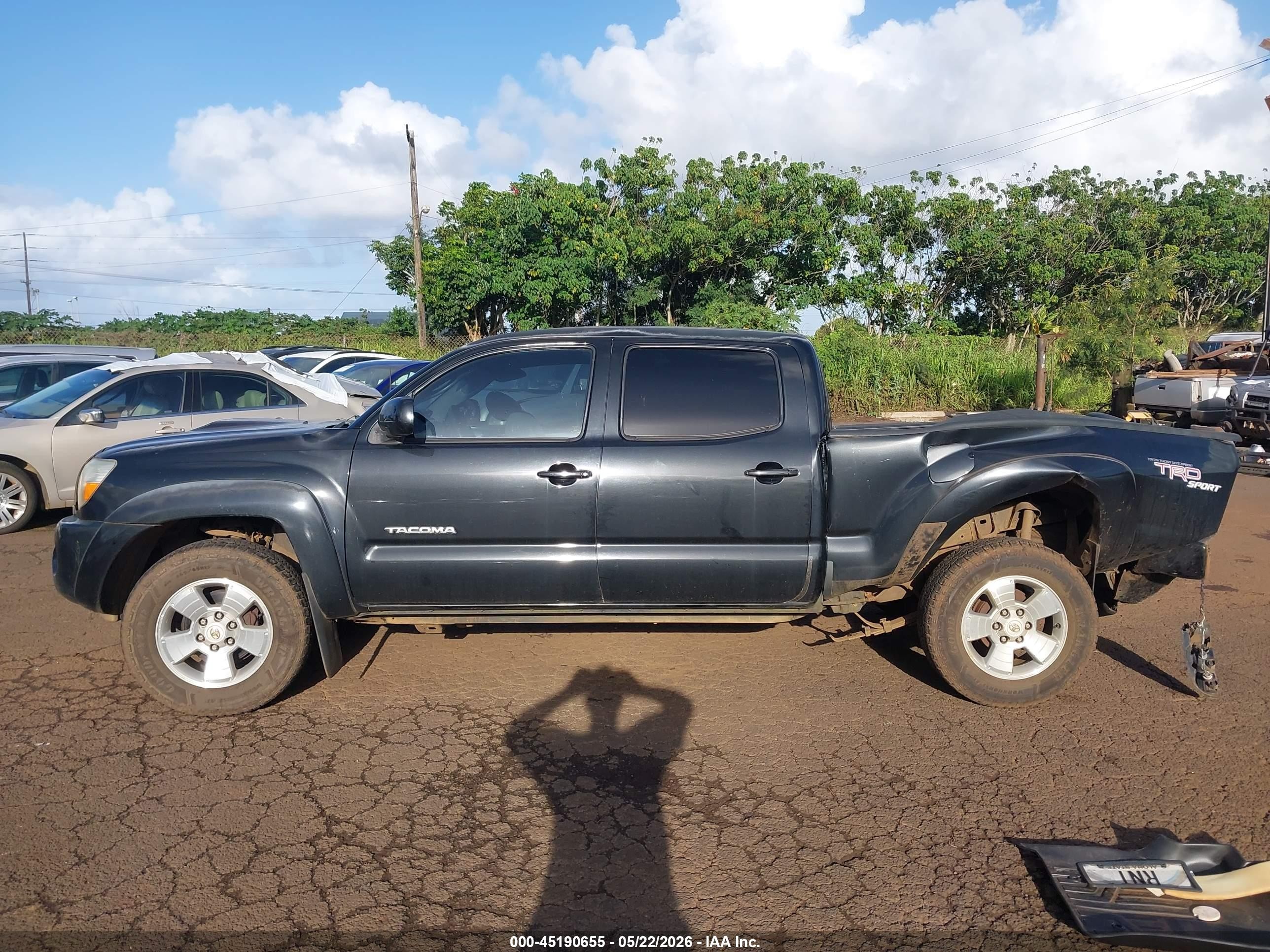 2007 Toyota Tacoma Base V6 Black vin: 5TEMU52N47Z329595