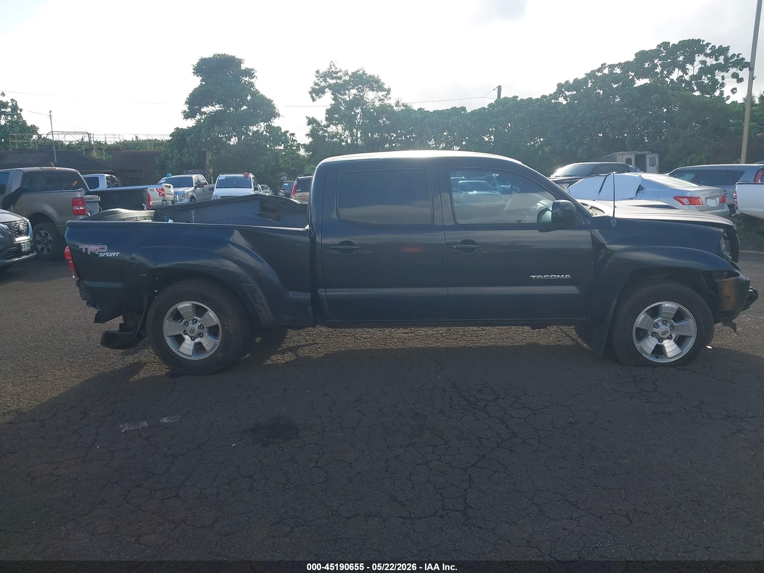 2007 Toyota Tacoma Base V6 Black vin: 5TEMU52N47Z329595