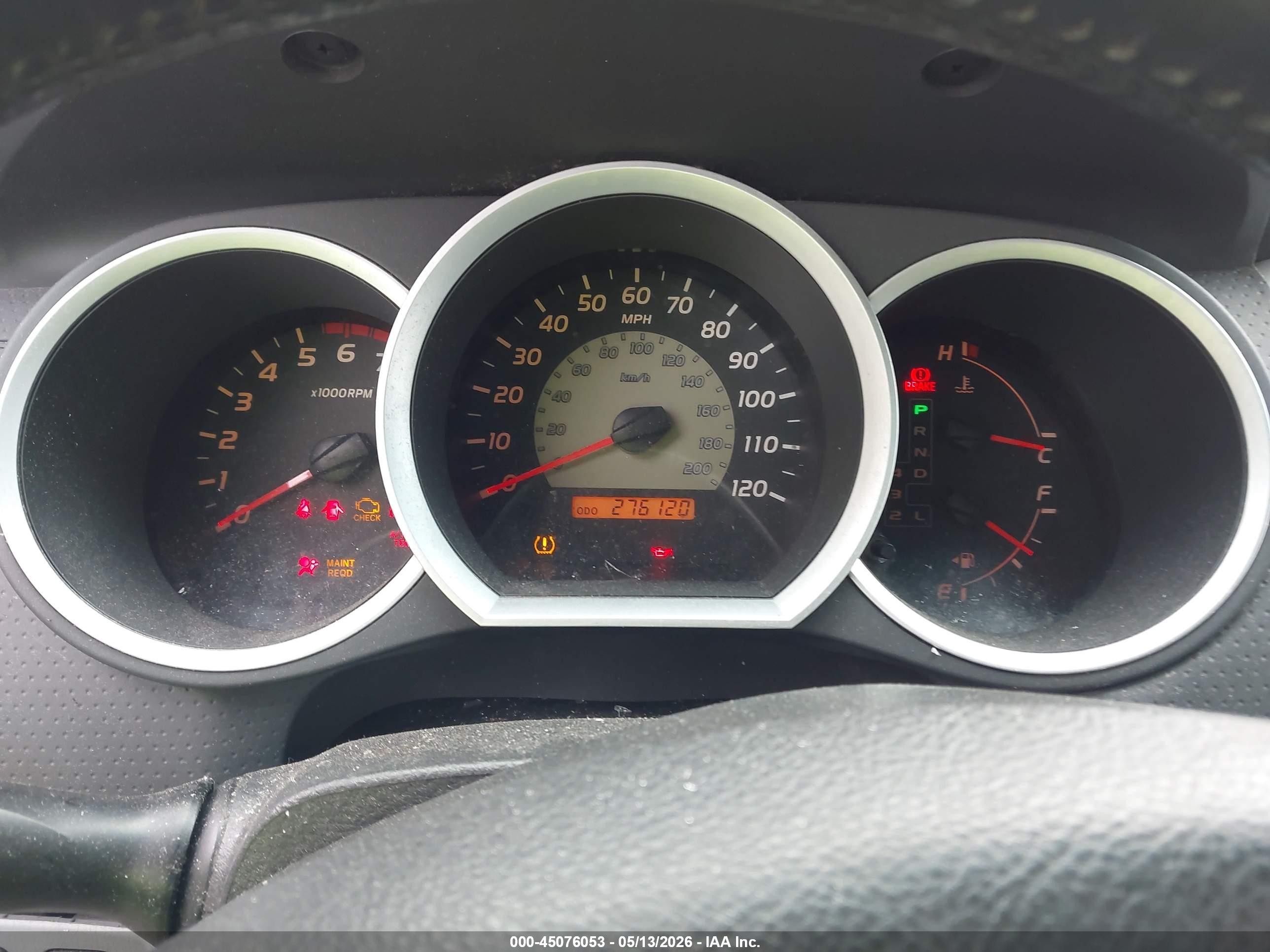2008 Toyota Tacoma Base V6 Blue vin: 5TEMU52N58Z545134