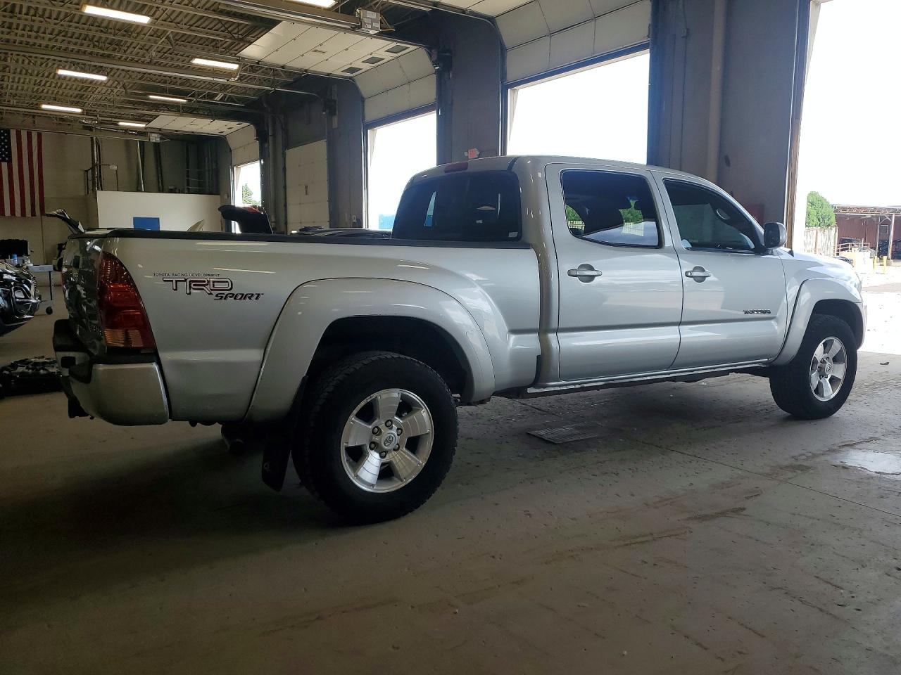 2008 Toyota Tacoma Double Cab Long Bed Silver vin: 5TEMU52N58Z546753