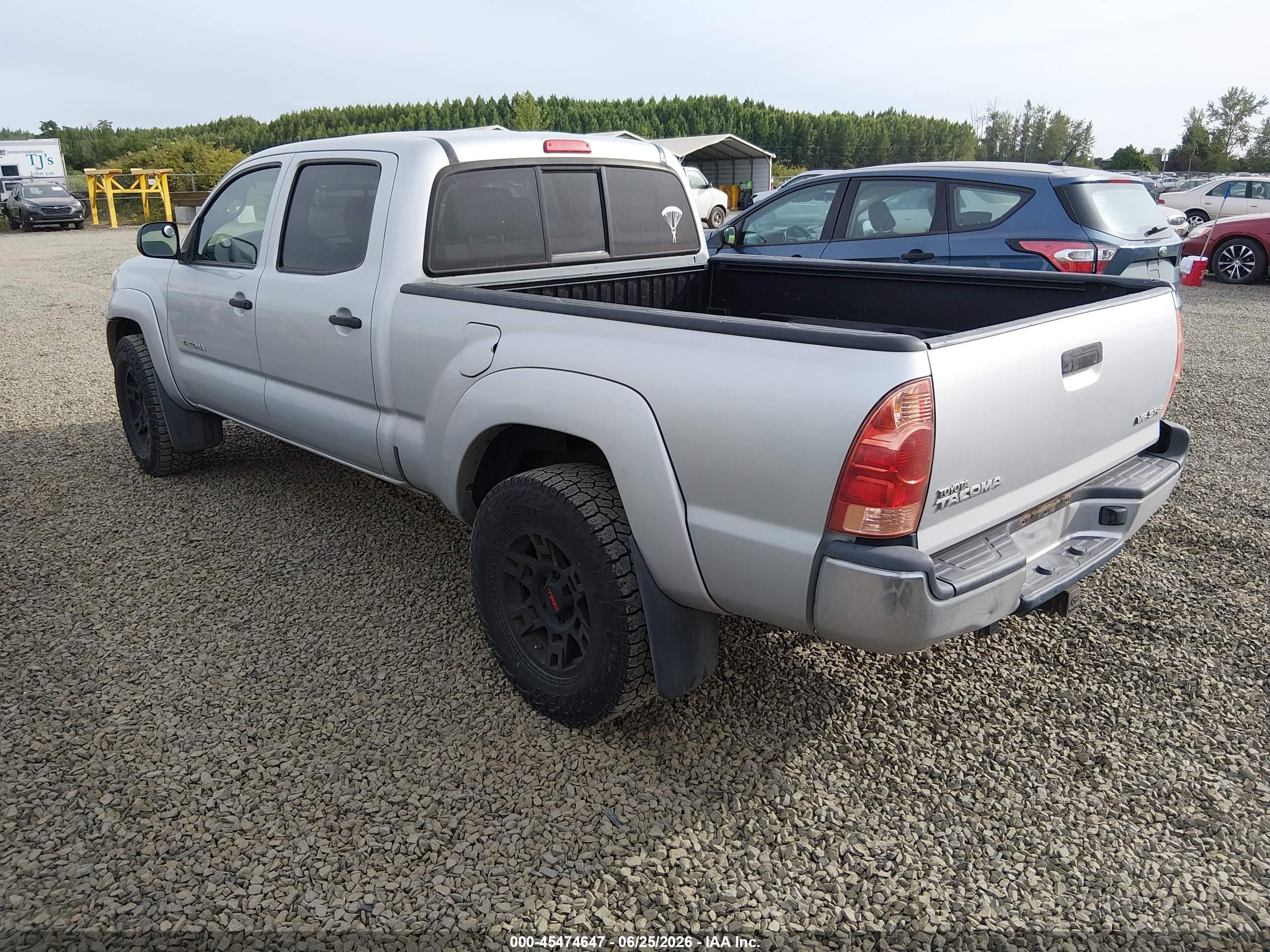 2006 Toyota Tacoma Base V6 Silver vin: 5TEMU52N66Z213863