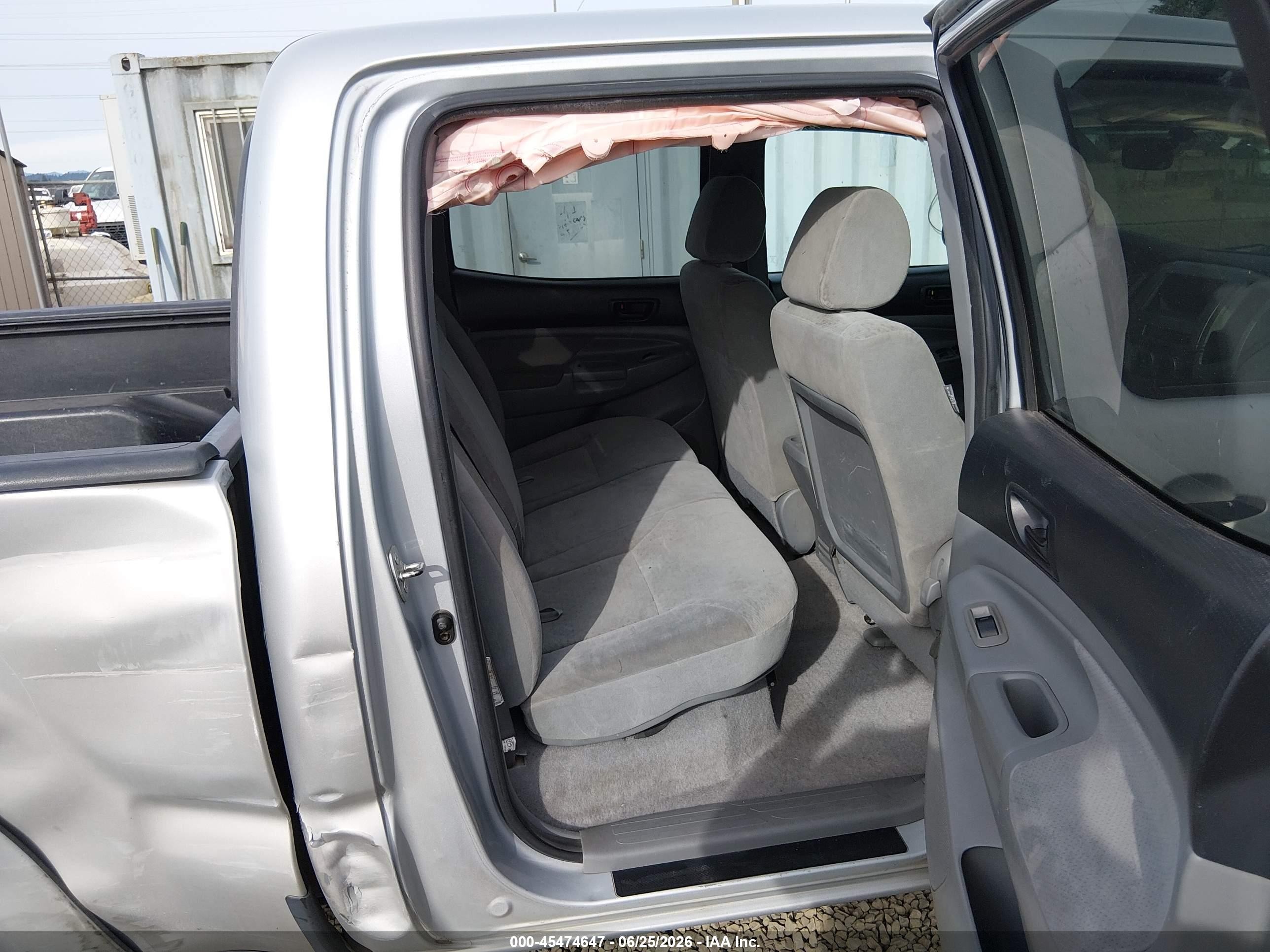 2006 Toyota Tacoma Base V6 Silver vin: 5TEMU52N66Z213863