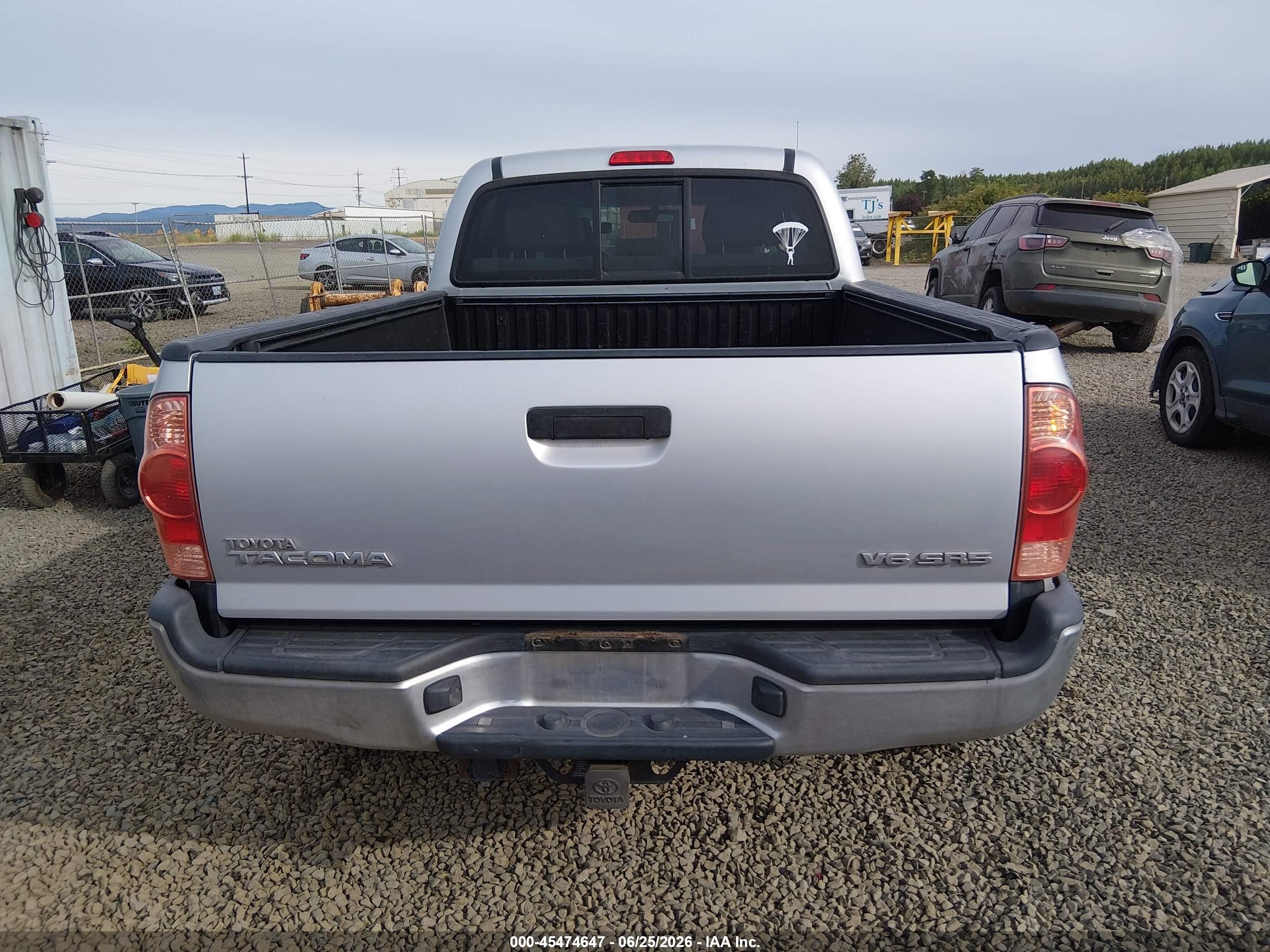 2006 Toyota Tacoma Base V6 Silver vin: 5TEMU52N66Z213863