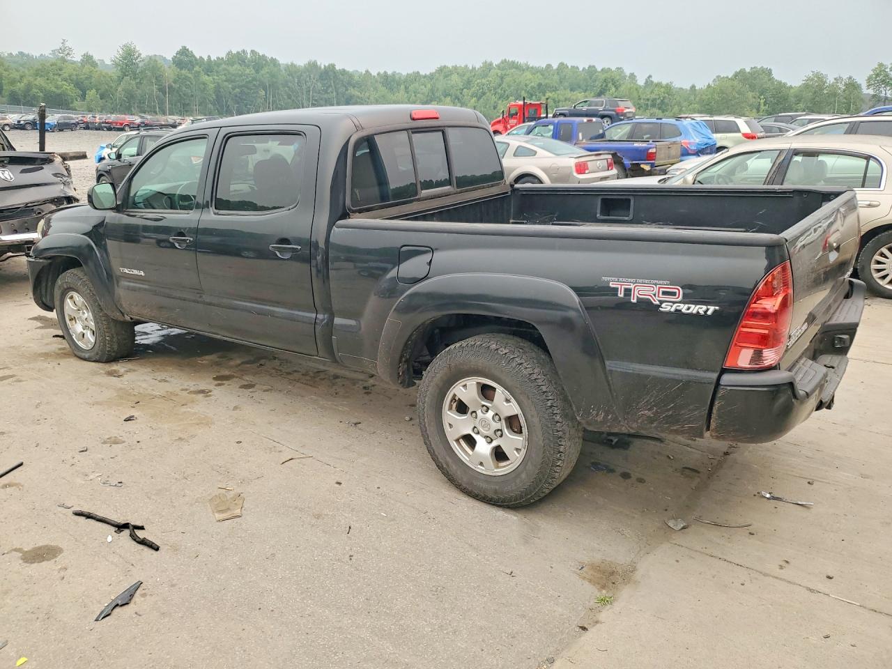 2008 Toyota Tacoma Double Cab Long Bed Черный vin: 5TEMU52N68Z565683