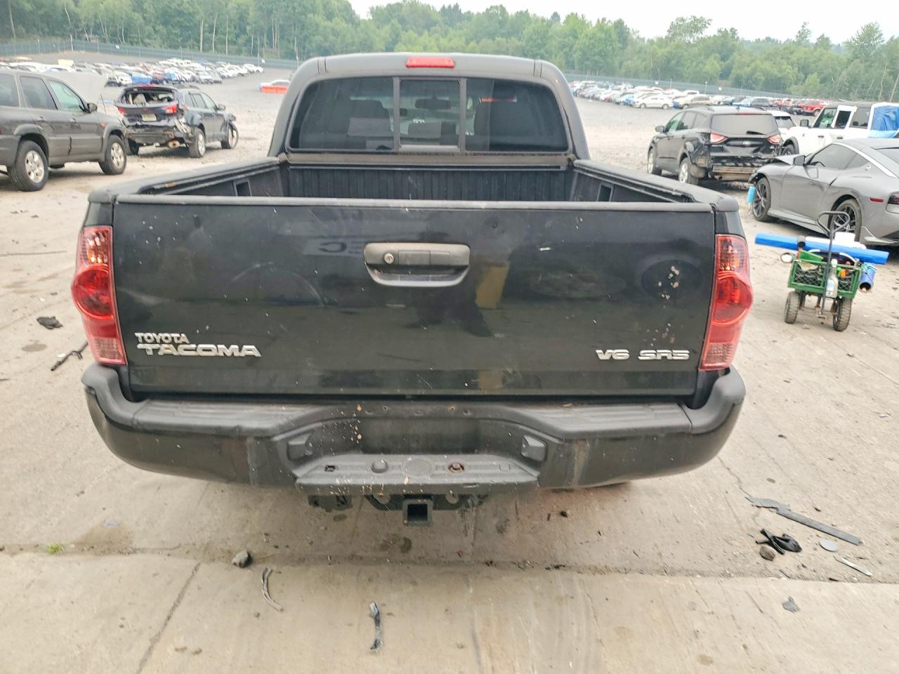 2008 Toyota Tacoma Double Cab Long Bed Черный vin: 5TEMU52N68Z565683