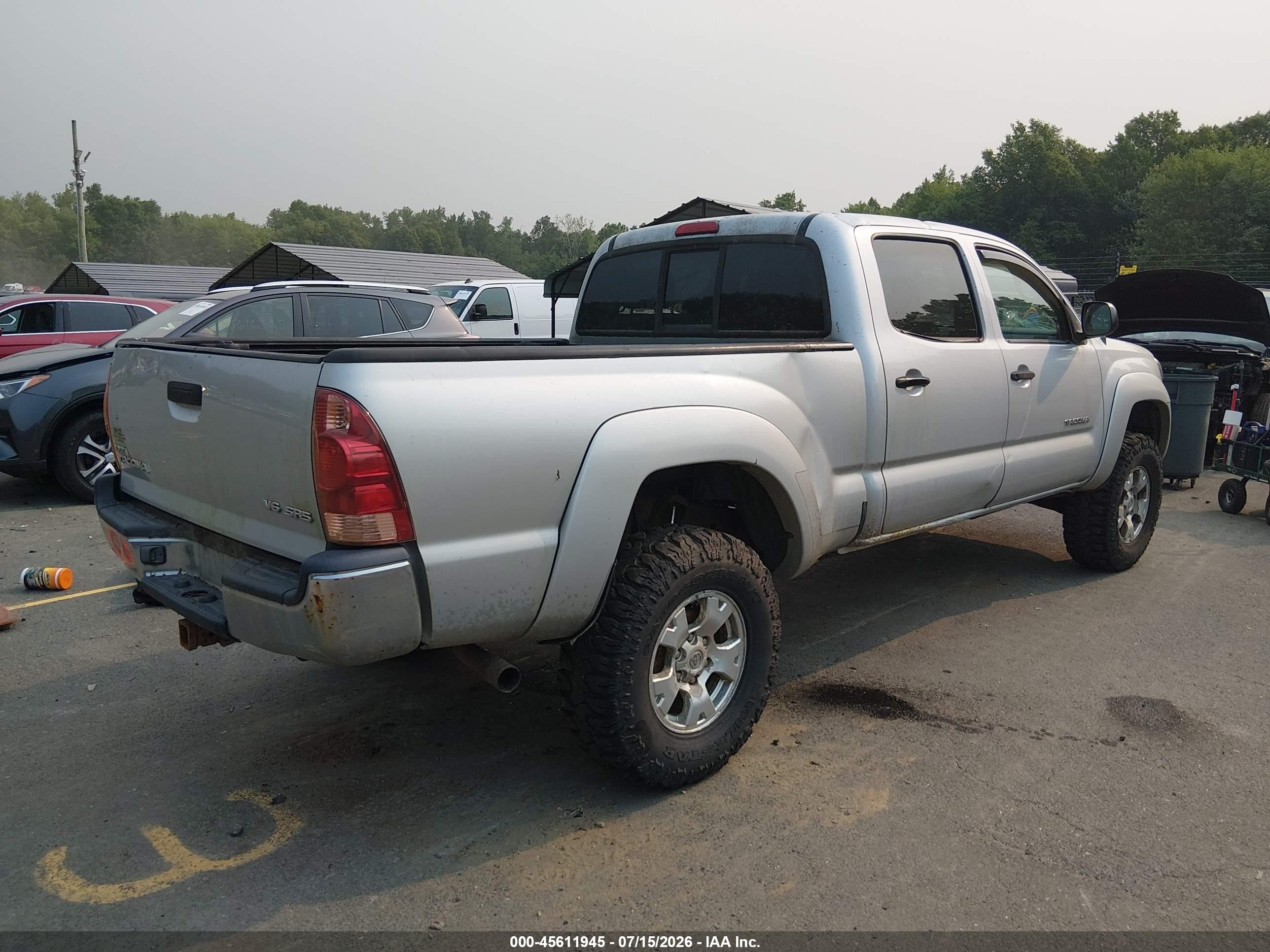 2006 Toyota Tacoma Base V6 Gray vin: 5TEMU52N76Z225360