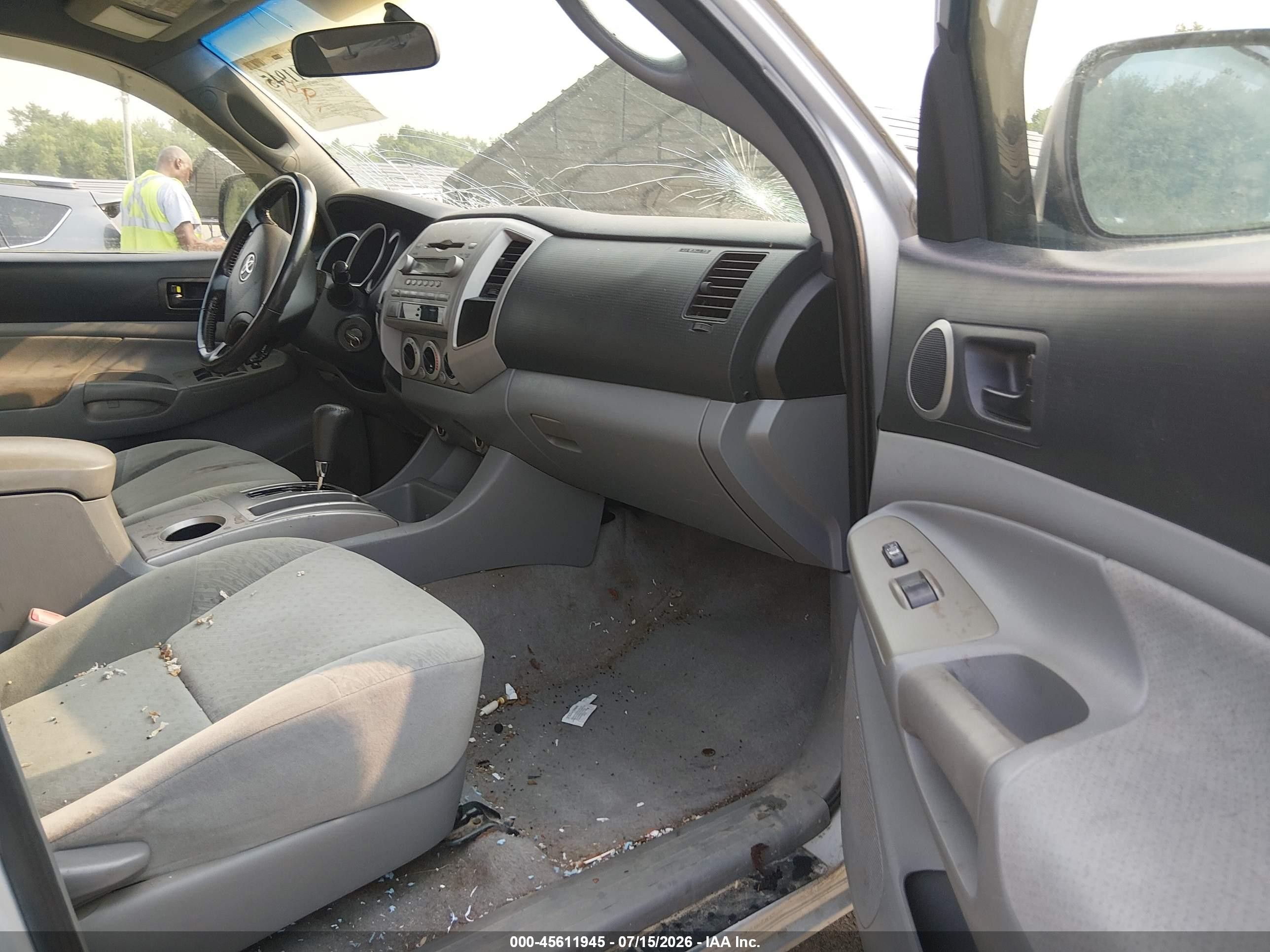 2006 Toyota Tacoma Base V6 Gray vin: 5TEMU52N76Z225360