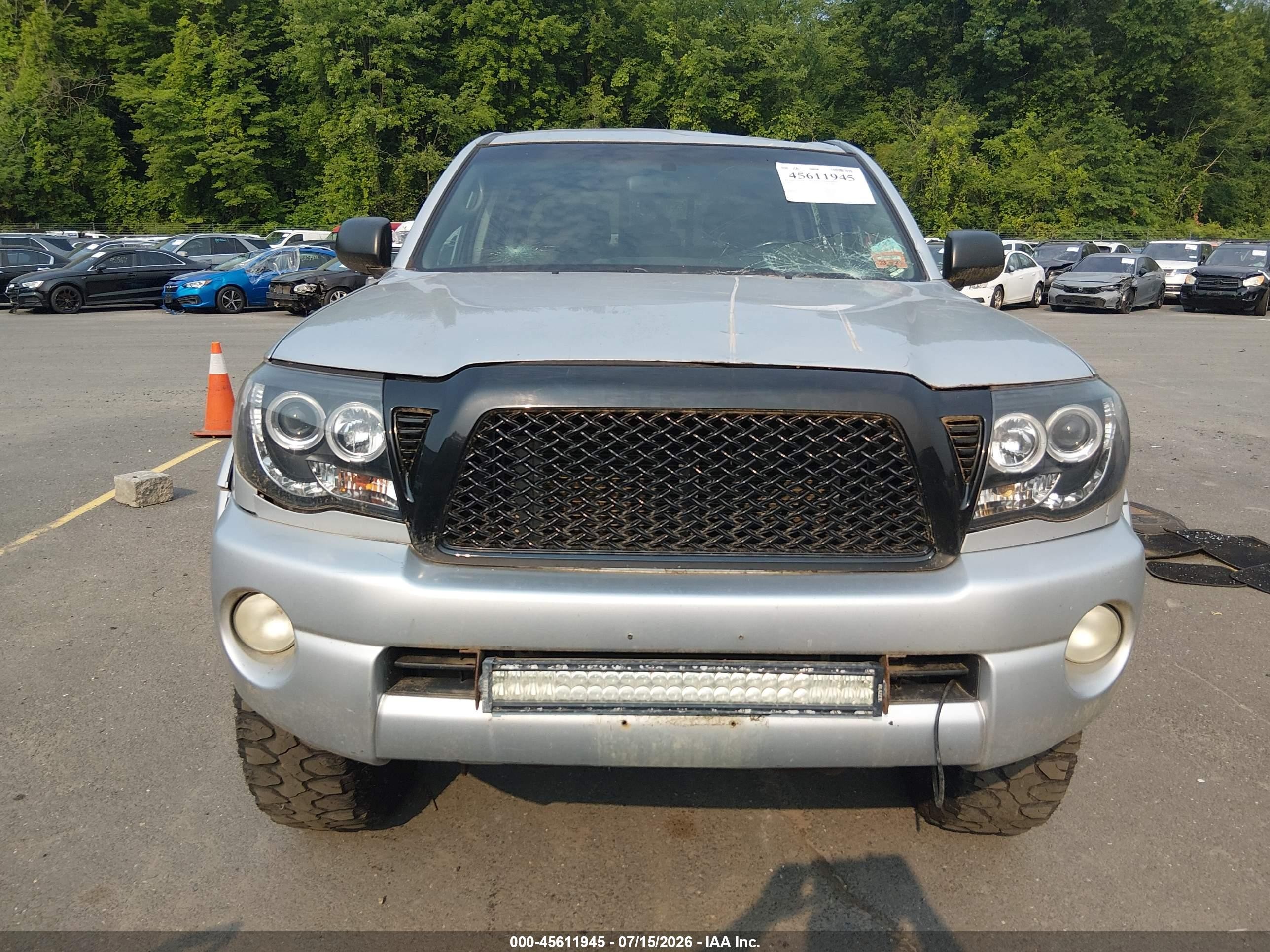 2006 Toyota Tacoma Base V6 Gray vin: 5TEMU52N76Z225360