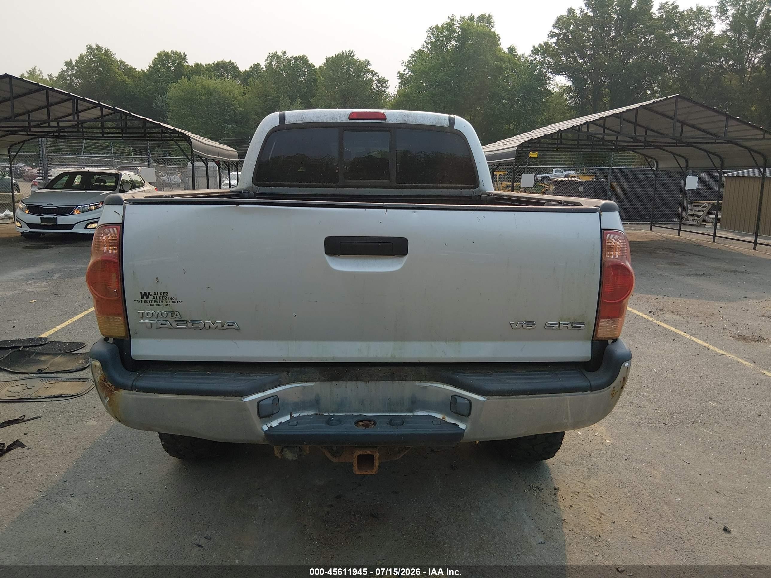 2006 Toyota Tacoma Base V6 Gray vin: 5TEMU52N76Z225360