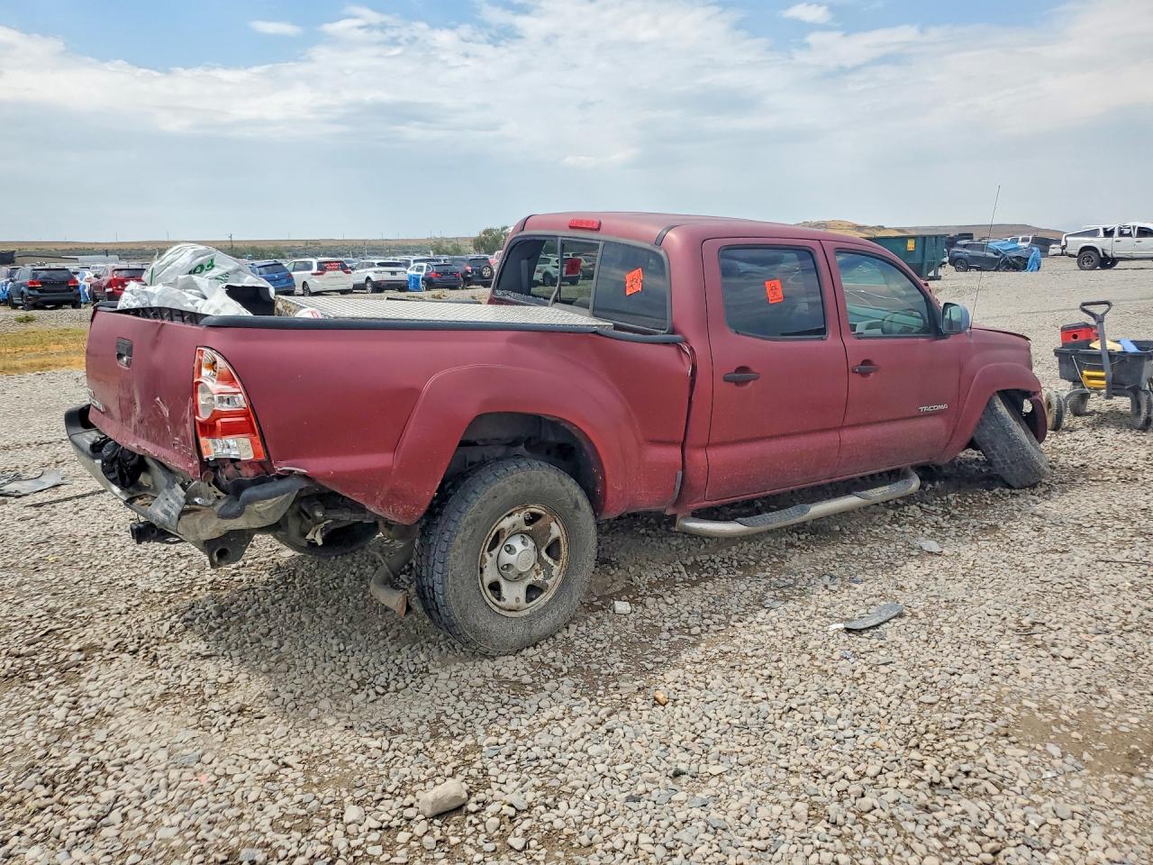 2006 Toyota Tacoma Double Cab Long Bed Burgundy vin: 5TEMU52N76Z249156