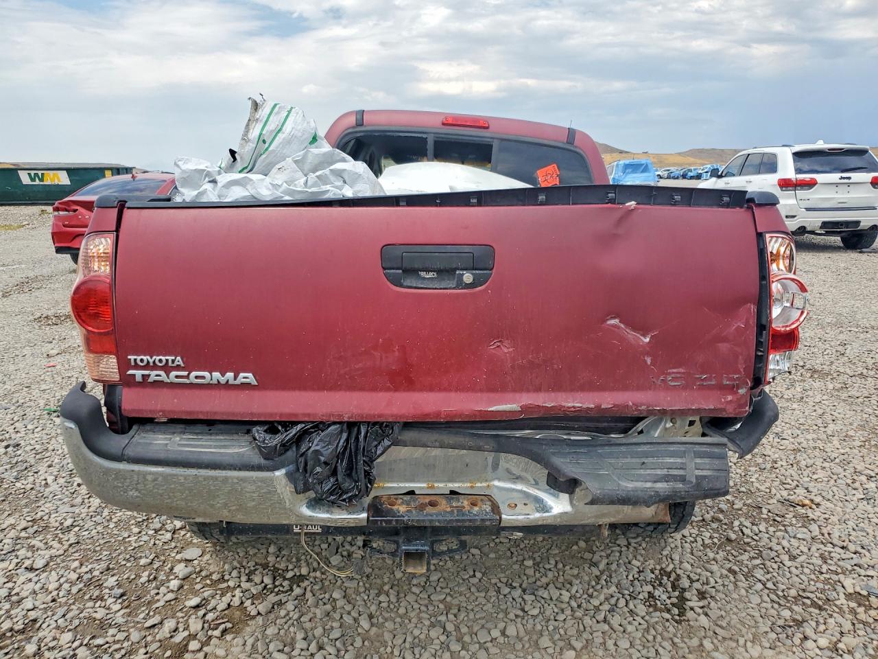 2006 Toyota Tacoma Double Cab Long Bed Burgundy vin: 5TEMU52N76Z249156