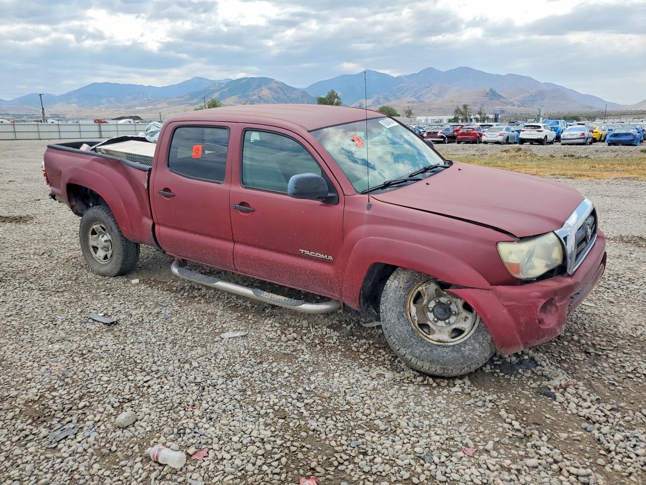 2006 Toyota Tacoma Double Cab Long Bed Burgundy vin: 5TEMU52N76Z249156