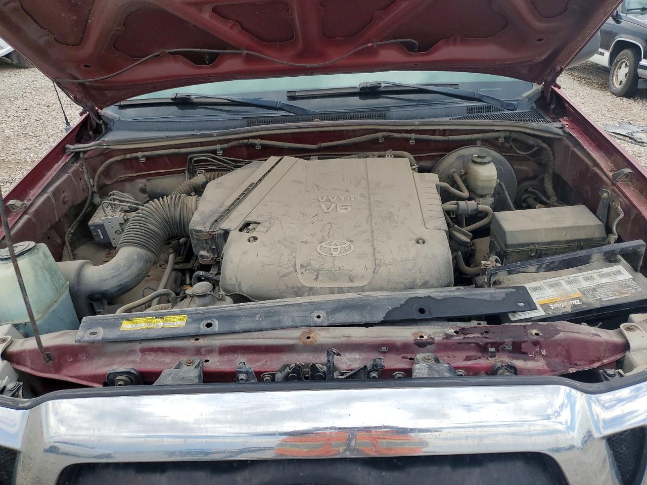 2006 Toyota Tacoma Double Cab Long Bed Burgundy vin: 5TEMU52N76Z249156